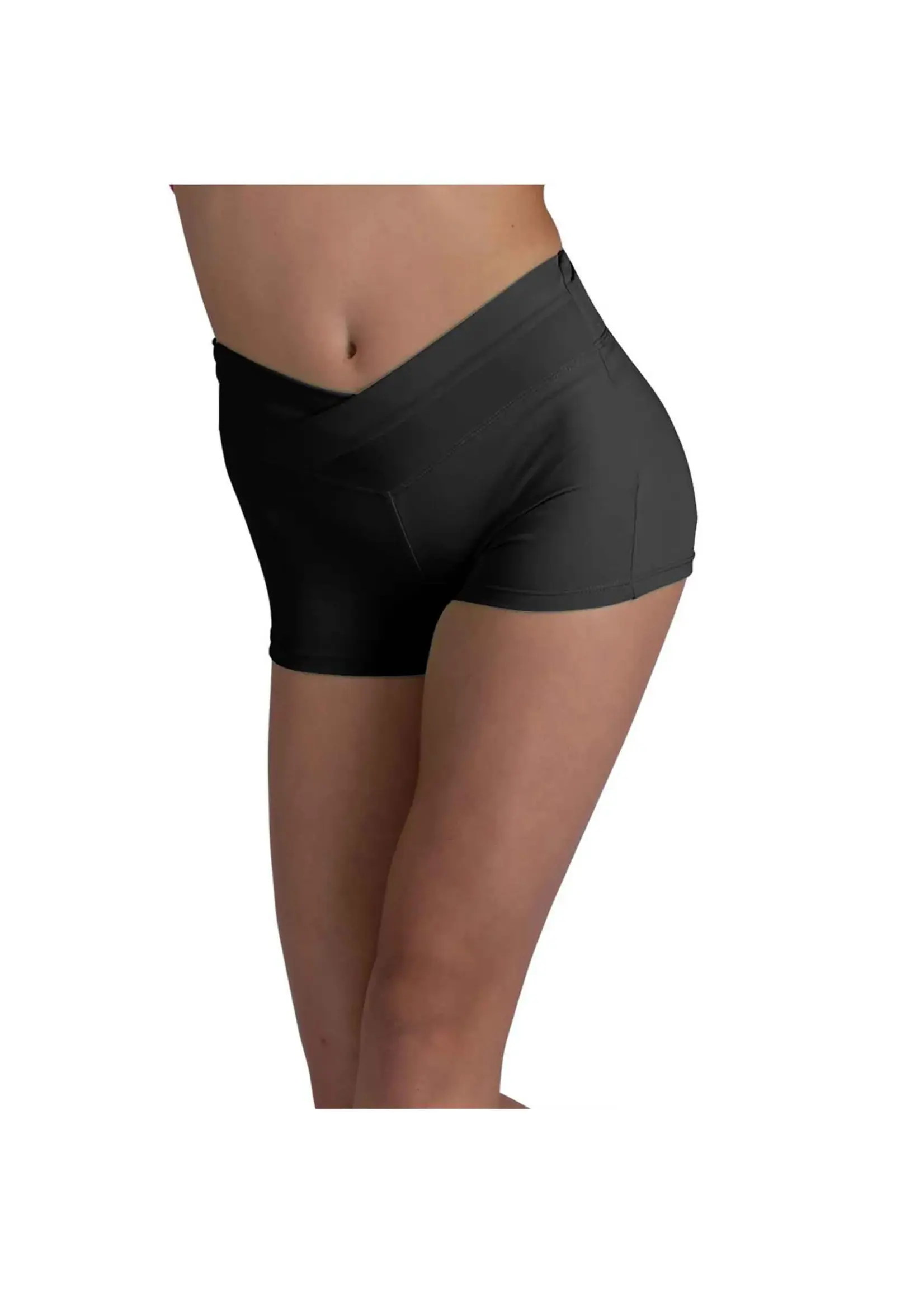 DANSHUZ 26406C VANNA CROSSOVER FRONT HIGH V WAIST SHORT
