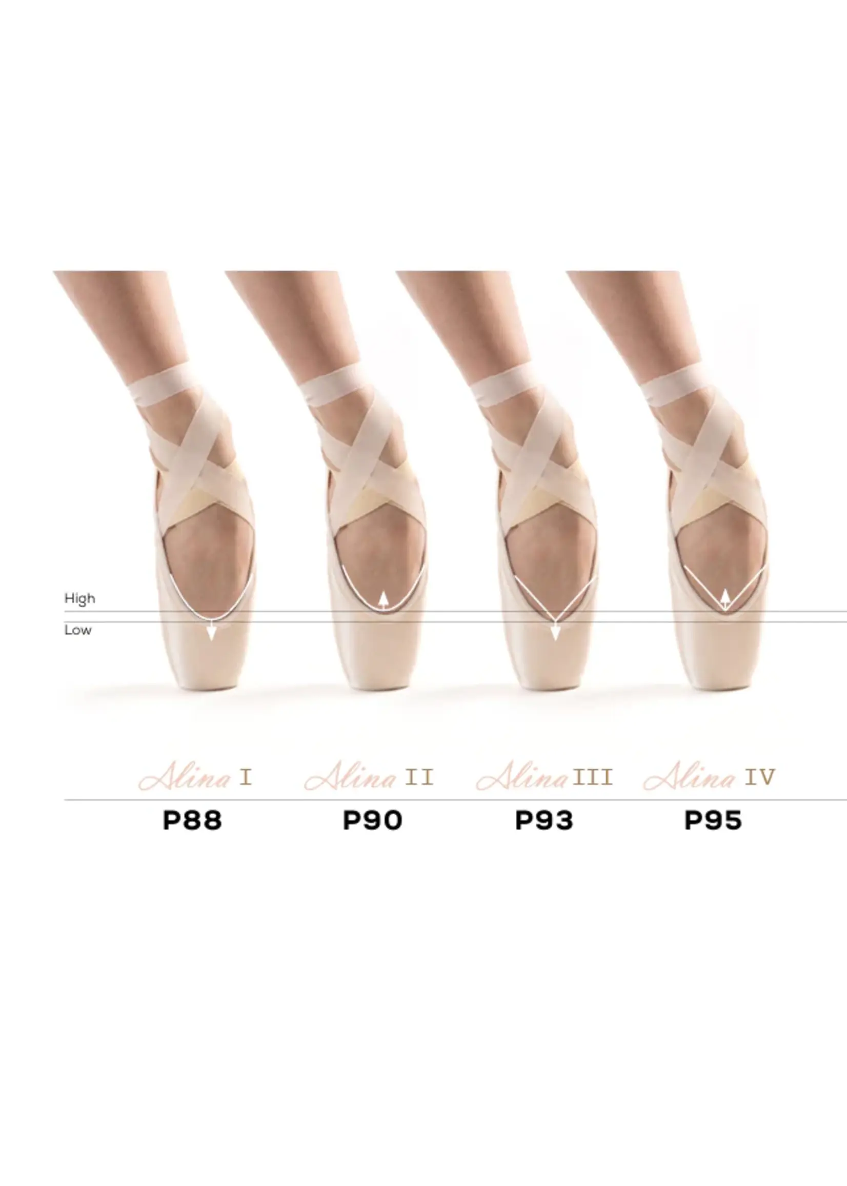 SO DANCA P95 ALINA IV HIGH V-VAMP POINTE SHOE