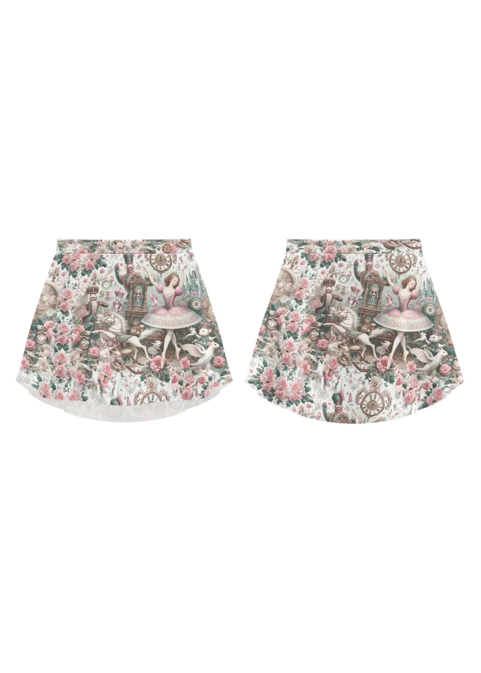 DANSE DE PARIS NUTCRACKER SWEET MESH PULL ON SKIRT