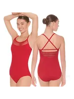 EUROTARD 59597 STRIPED MESH CONTOUR CAMISOLE LEOTARD