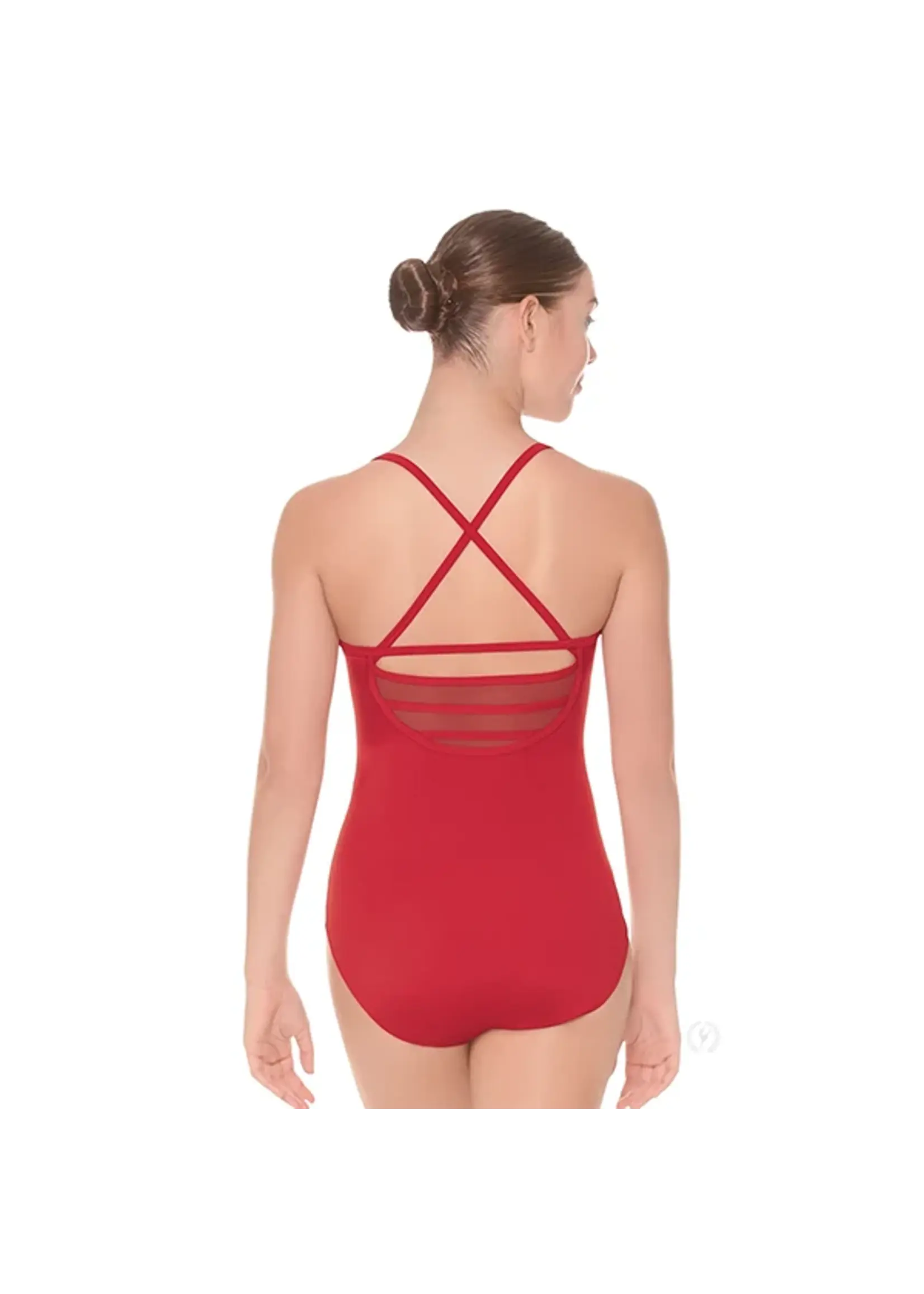 EUROTARD 59597 STRIPED MESH CONTOUR CAMISOLE LEOTARD
