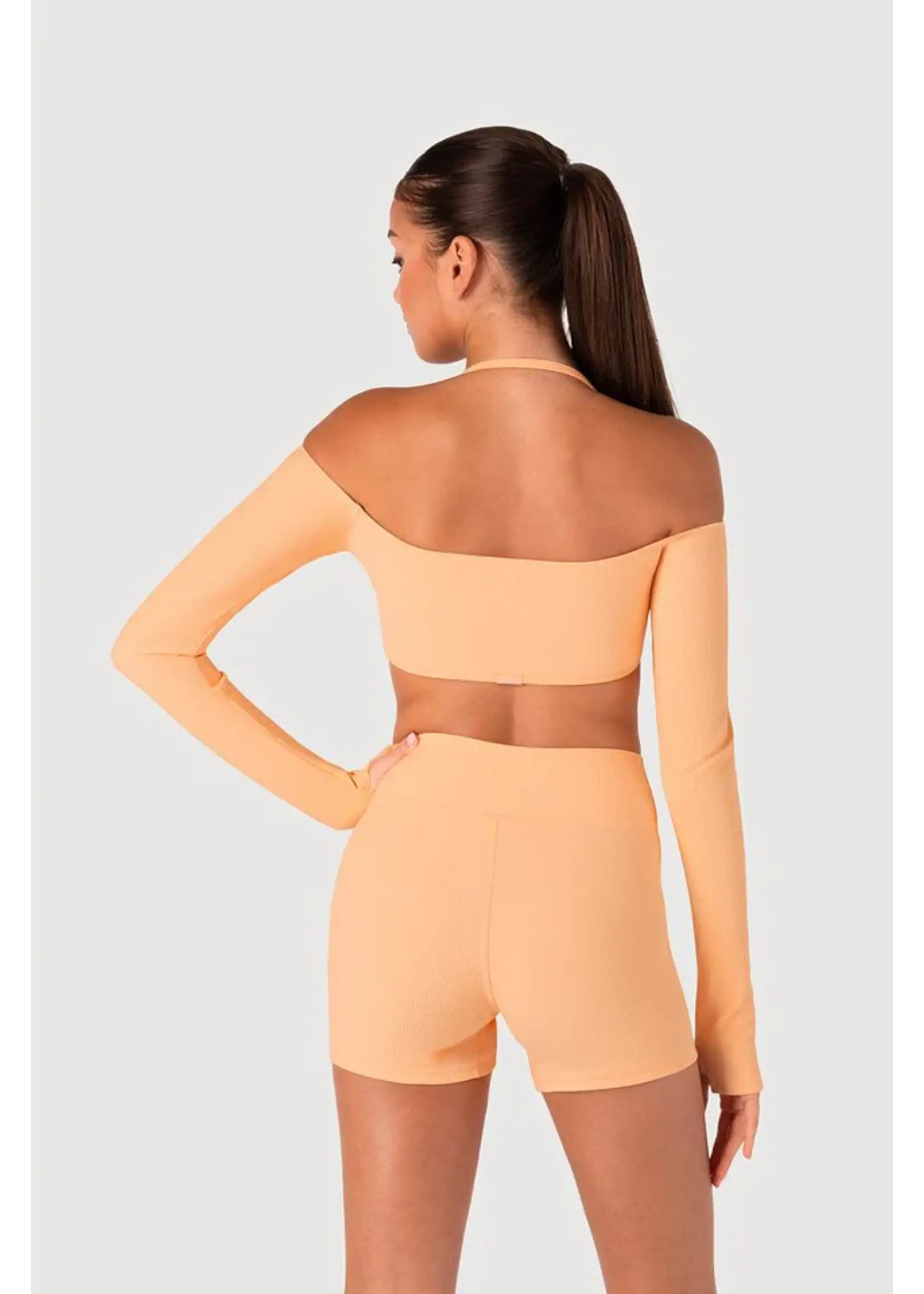 BLOCH & MIRELLA Z55774G GEN NOW RIBBED BOLERO TOP SHRUG