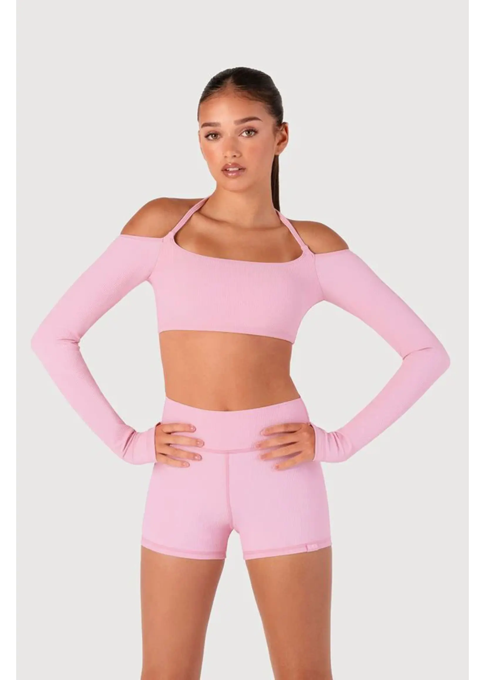 BLOCH & MIRELLA Z55774G GEN NOW RIBBED BOLERO TOP SHRUG