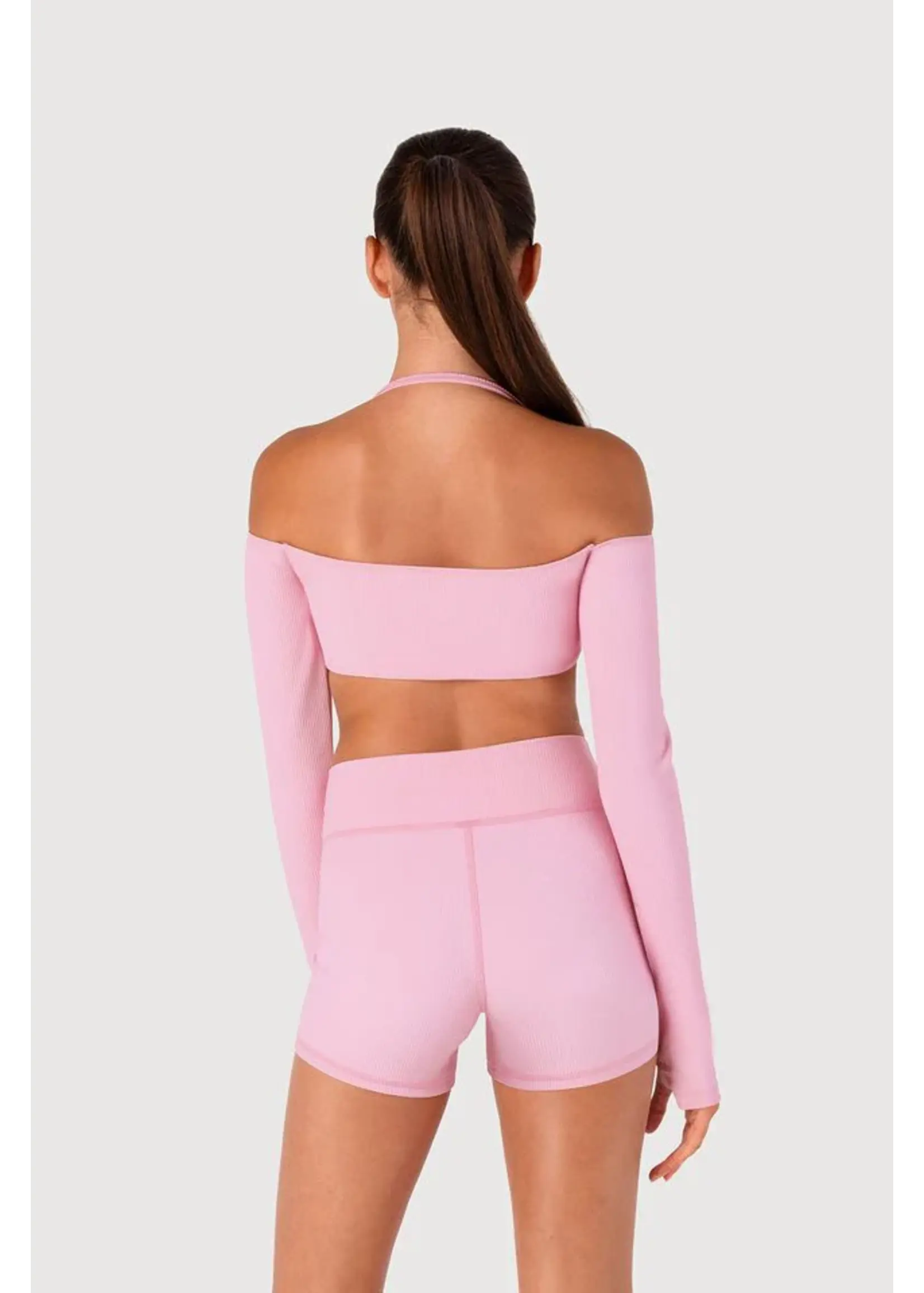BLOCH & MIRELLA Z55774G GEN NOW RIBBED BOLERO TOP SHRUG
