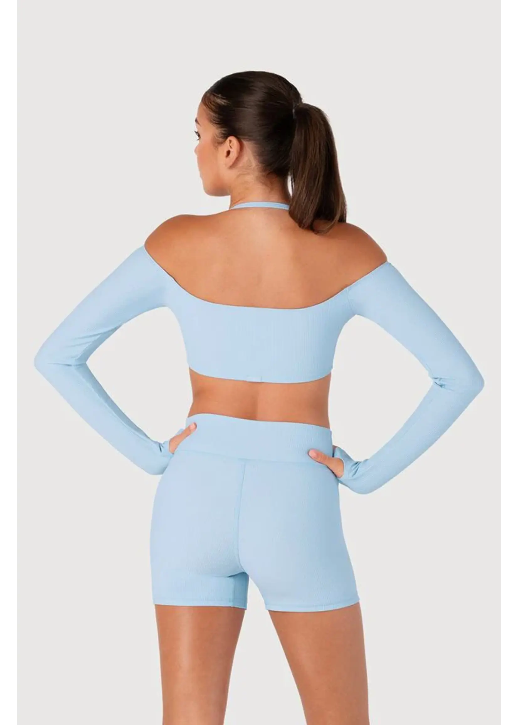 BLOCH & MIRELLA Z55774G GEN NOW RIBBED BOLERO TOP SHRUG