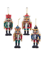 KURT S. ADLER C0889 FIRM FOUNDATION WOODEN NUTCRACKER ORNAMENT