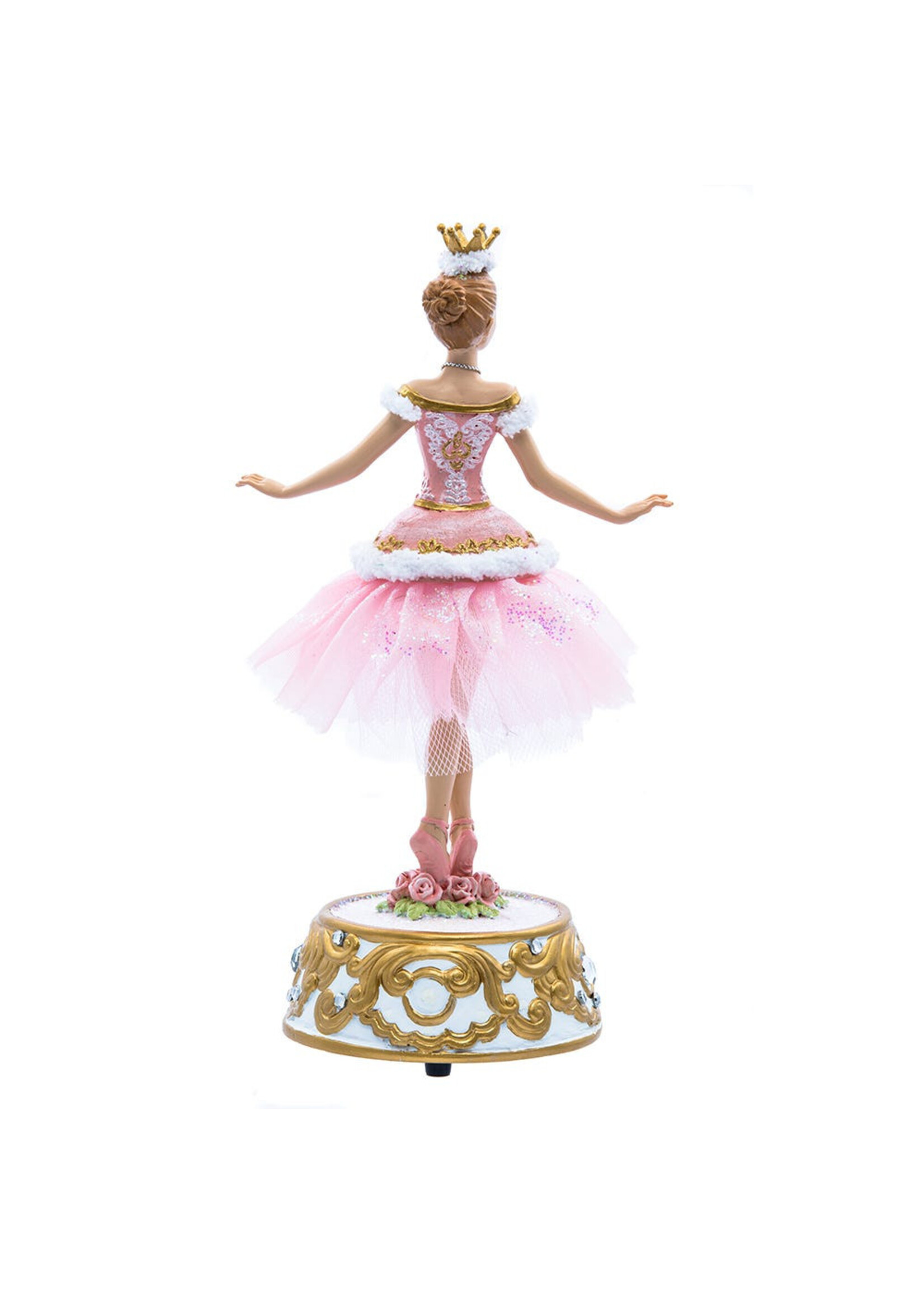 KURT S. ADLER T2274 BALLERINA MUSICAL 10" FIGURINE