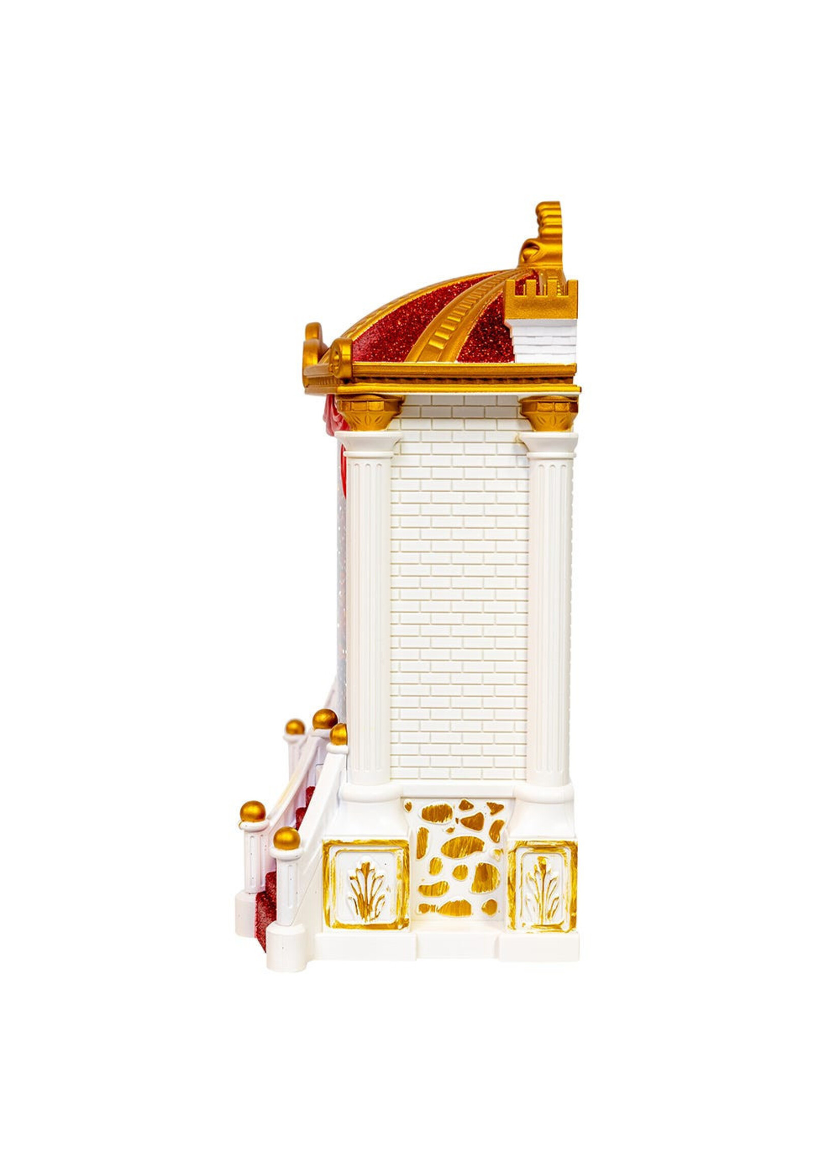 KURT S. ADLER JEL0172 9.3" LIGHTED NUTCRACKER STAGE SCENE SPINNING GLITTER WATER GLOBE (non musical)