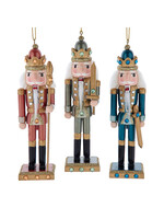 KURT S. ADLER F2295 ANITIQUED WOODEN NUTCRACKER 6" ORNAMENT