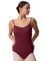CAPEZIO & BUNHEADS ASE2008W BRATEK PINCHED FRONT PRINCESS SEAM CAMISOLE LEOTARD WITH ADJUSTABLE STRAPS