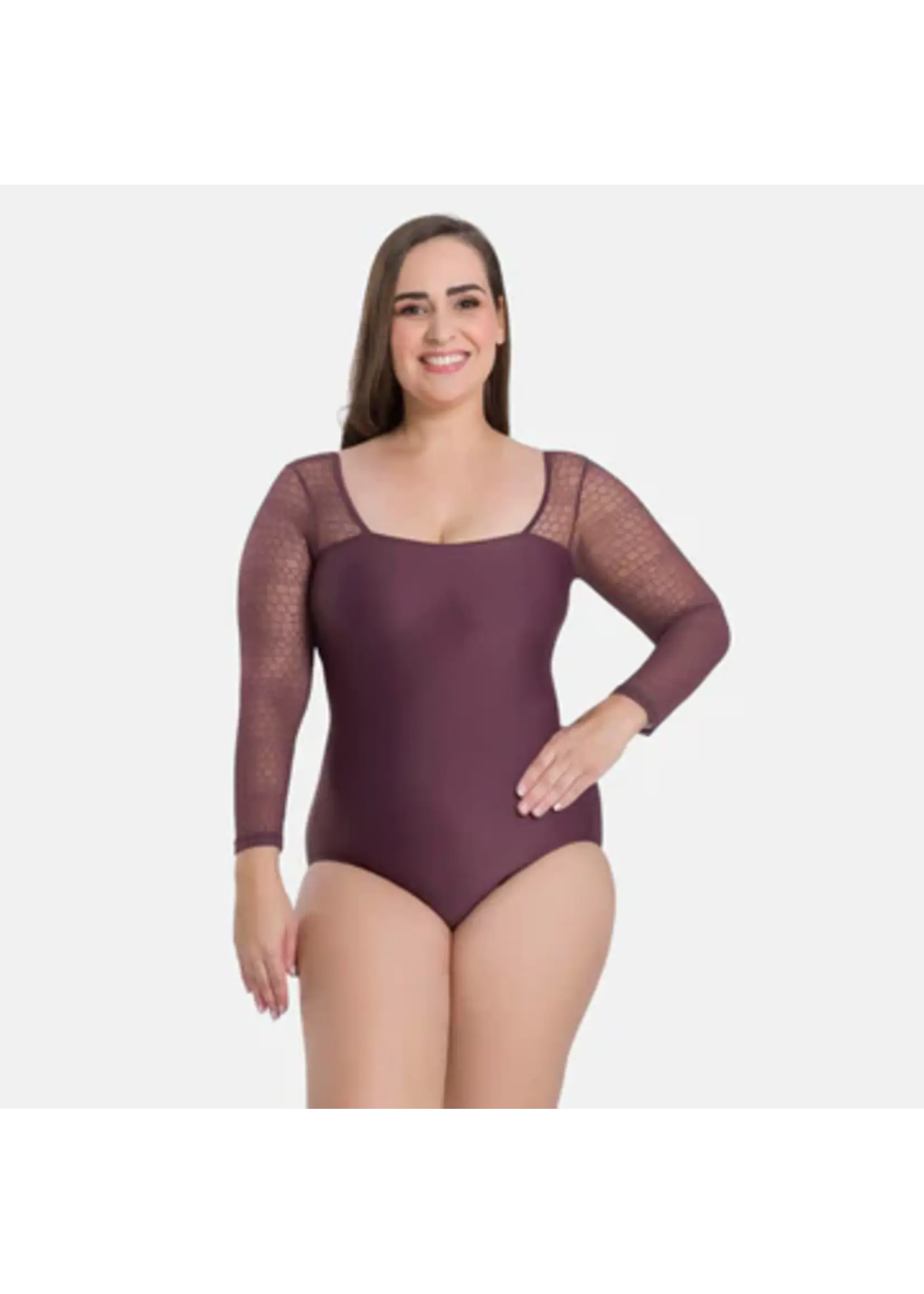 SO DANCA BY67 SNAKE MESH LONG SLEEVE LEOTARD