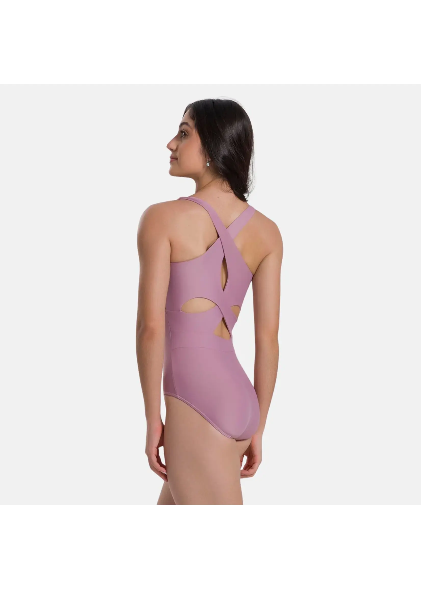 SO DANCA BY72 EMPIRE CROSSOVER CLOVER BACK TANK LEOTARD