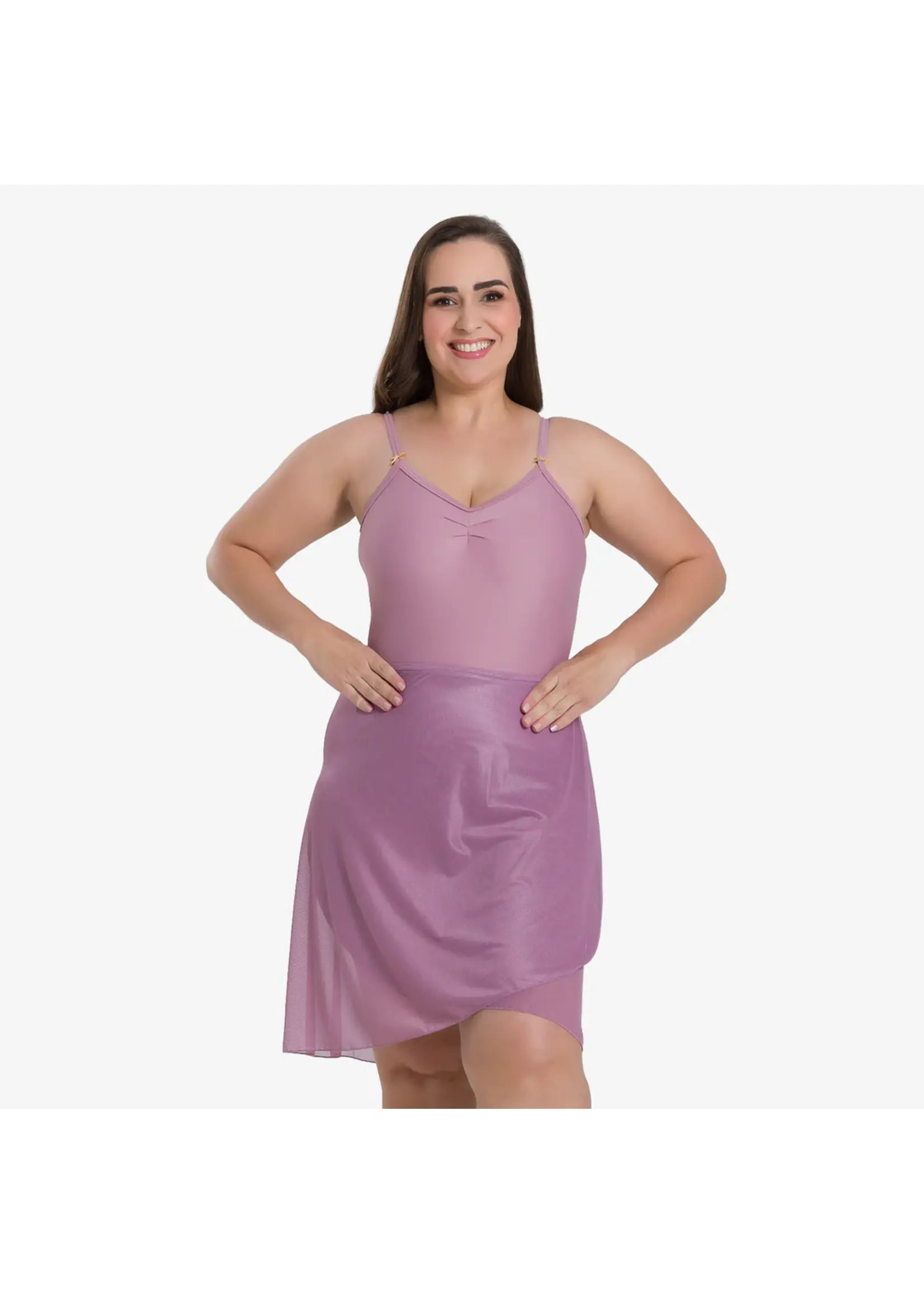 SO DANCA BY80CV CURVY PLUS MESH WRAP SKIRT