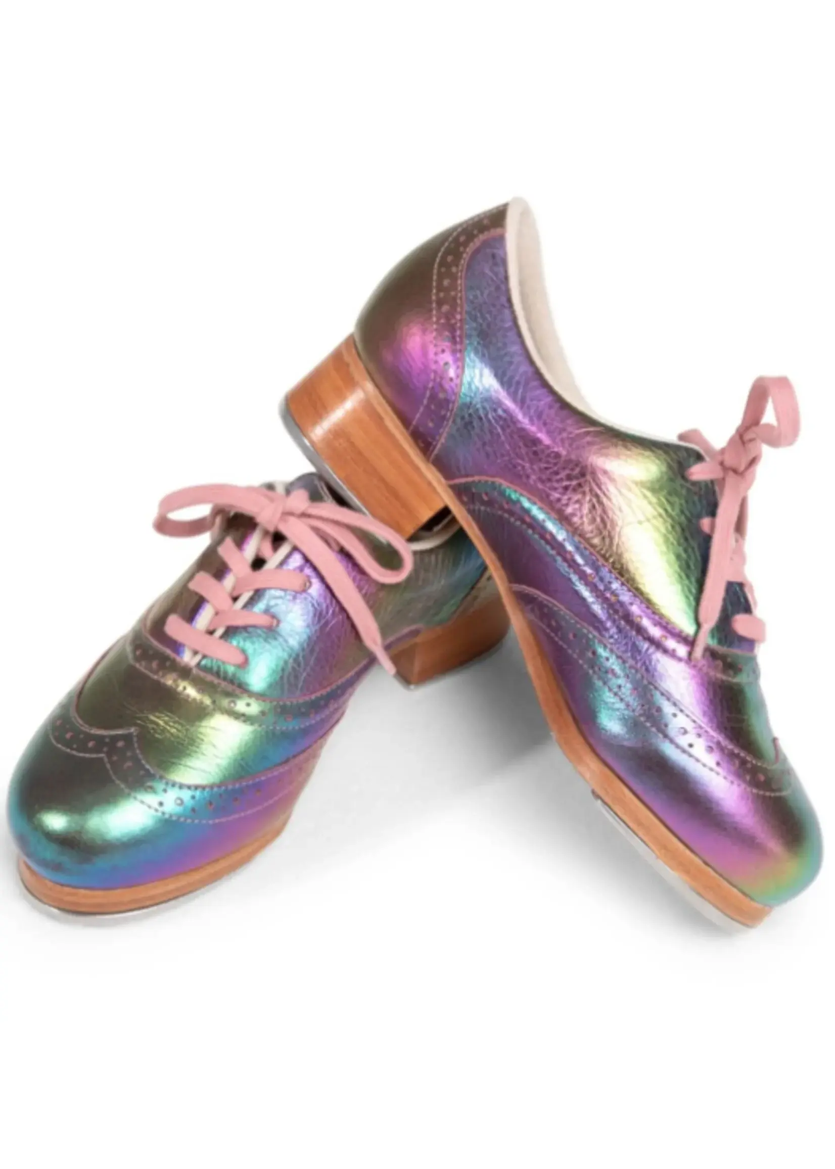 CAPEZIO & BUNHEADS A960 ROXY TAP SHOE IRIDESCENT 12.5