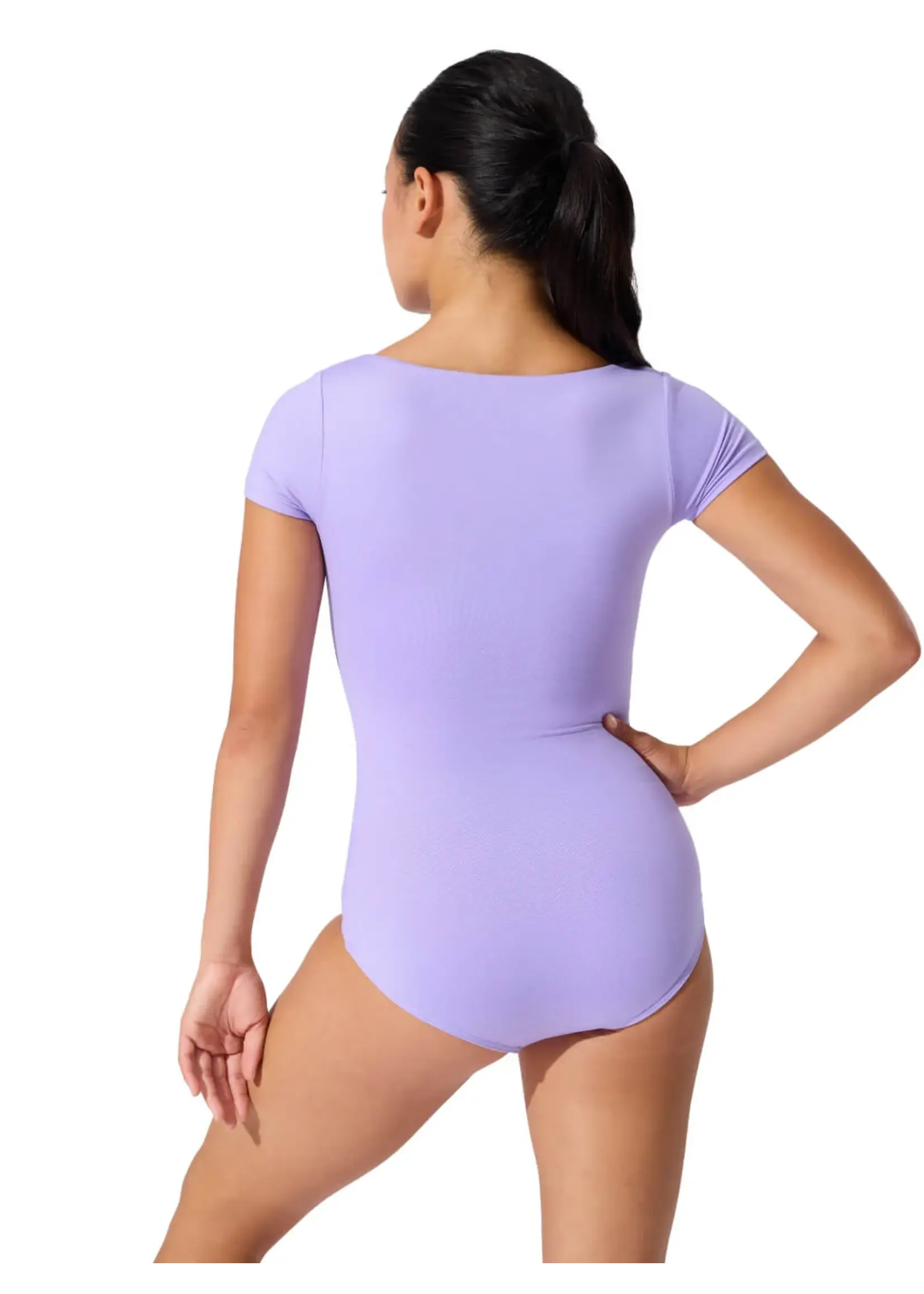 CAPEZIO & BUNHEADS ASE2028C CHILD STRIDE SQUARE NECK SHORT SLEEVE LEOTARD