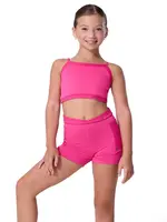 CAPEZIO & BUNHEADS AF12638C BERRY SWEET BERRY MINDFUL HIGH WAISTED SHORT