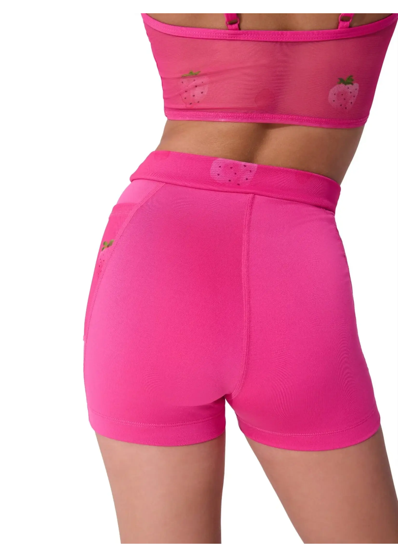 CAPEZIO & BUNHEADS AF12638C BERRY SWEET BERRY MINDFUL HIGH WAISTED SHORT