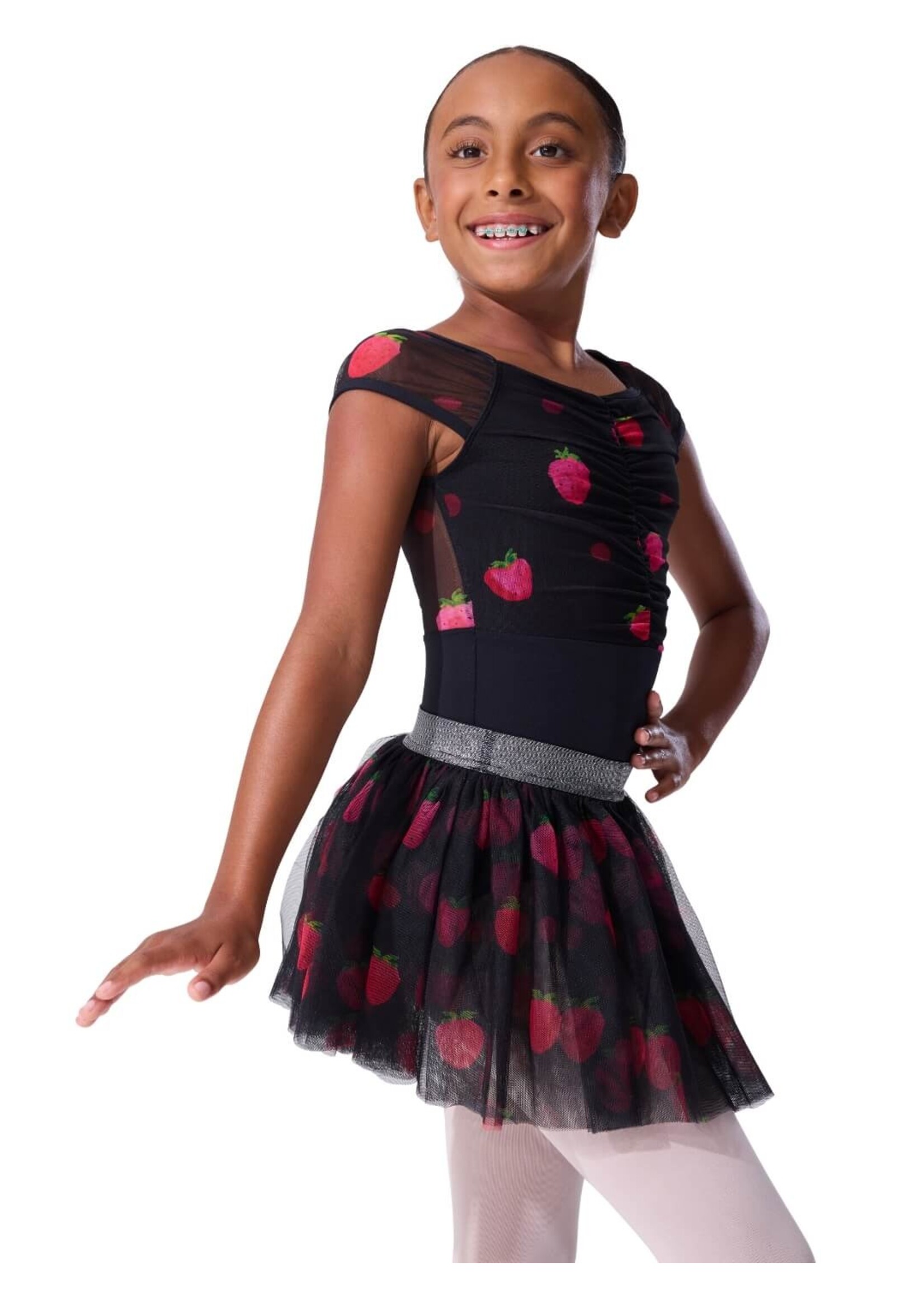 CAPEZIO & BUNHEADS AF12636C BERRY SWEET TART PULL ON TUTU SKIRT