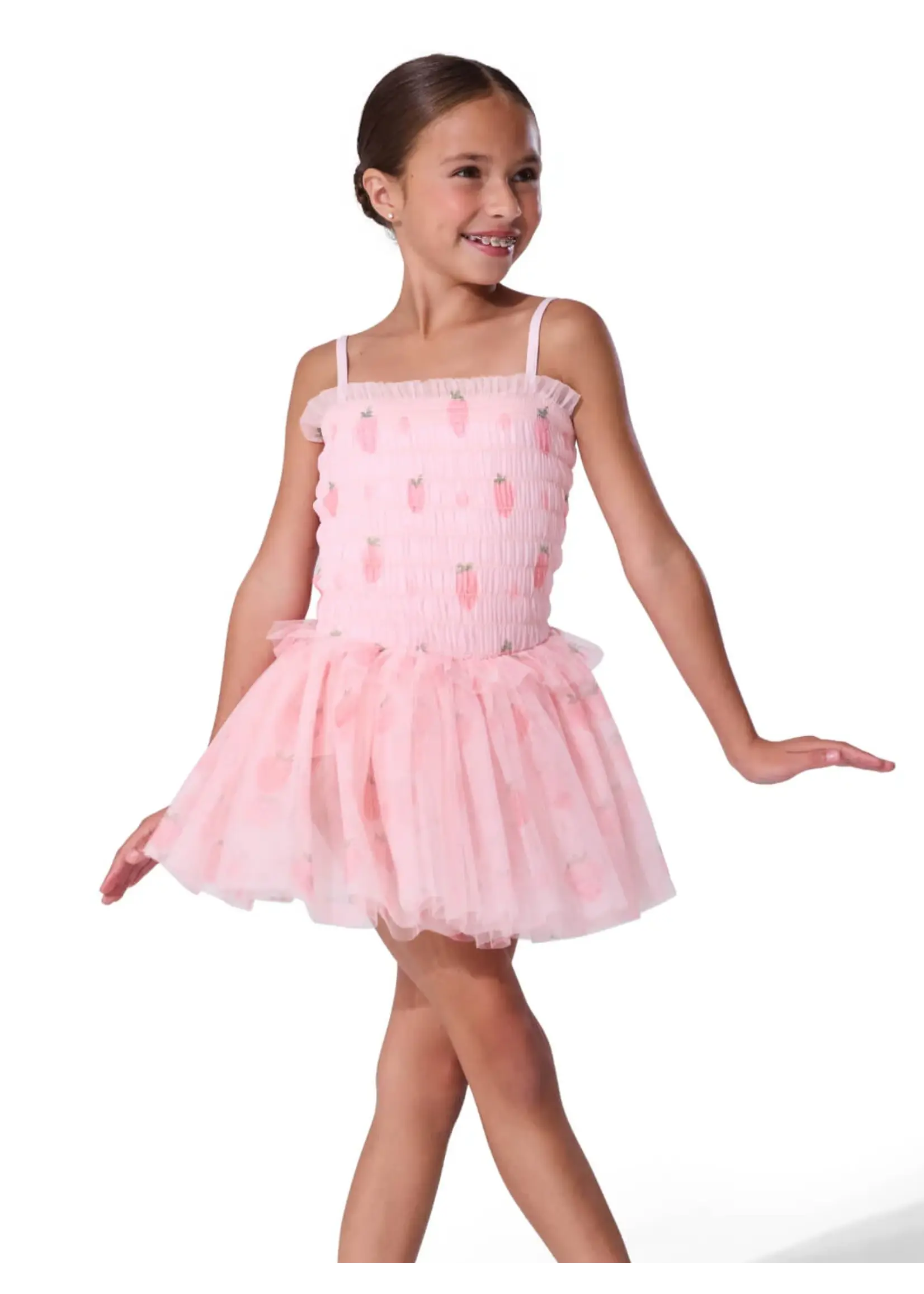 CAPEZIO & BUNHEADS AF12630C BERRY SWEET SHORTCAKE CAMISOLE  TUTU DRESS
