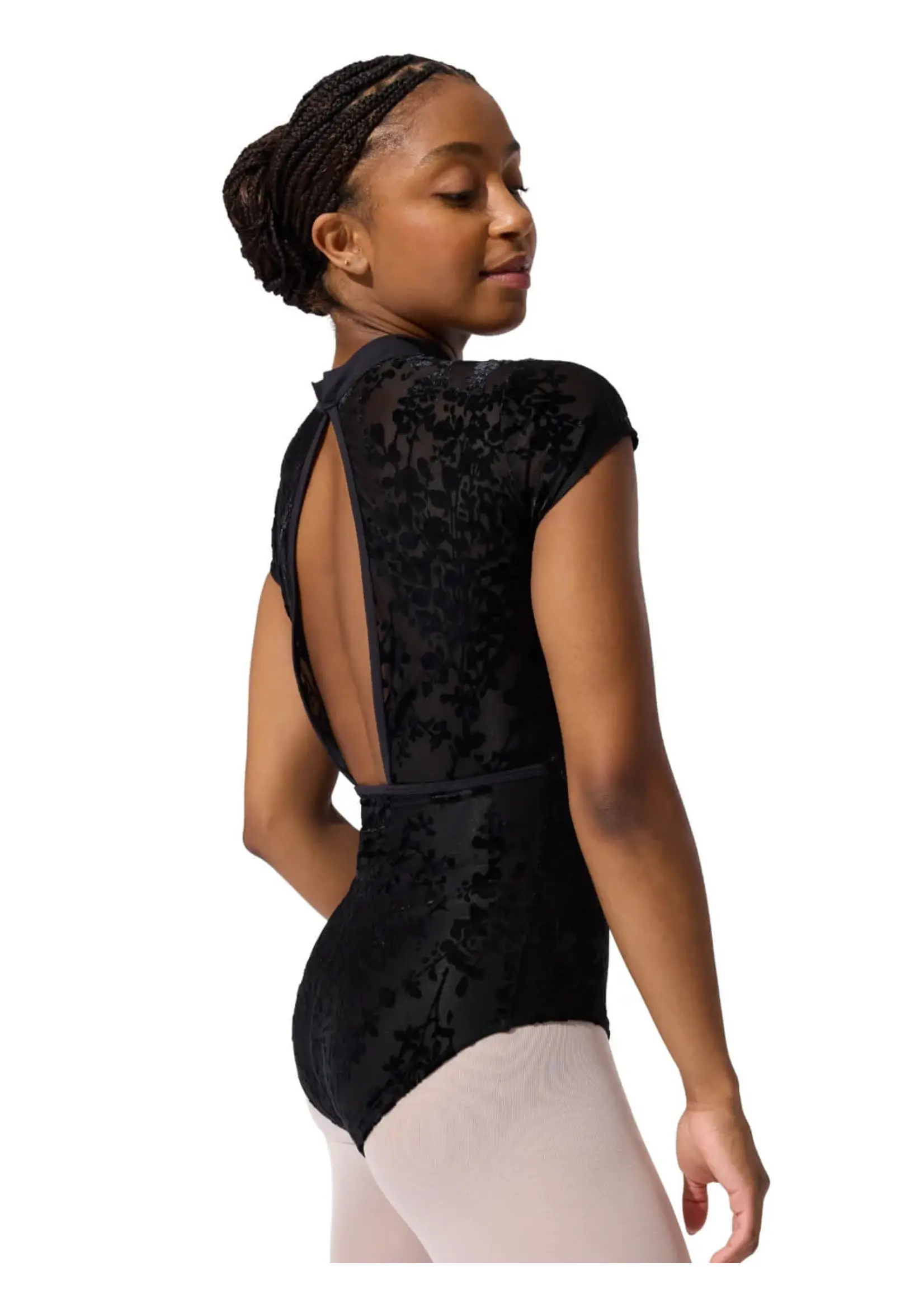 CAPEZIO & BUNHEADS AF12703W RUDI MOCK NECKLINE CAP SLEEVE LEOTARD