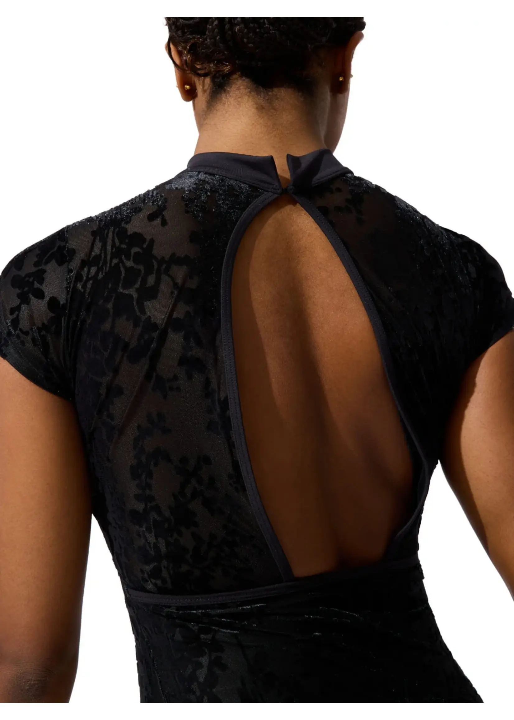 CAPEZIO & BUNHEADS AF12703W RUDI MOCK NECKLINE CAP SLEEVE LEOTARD
