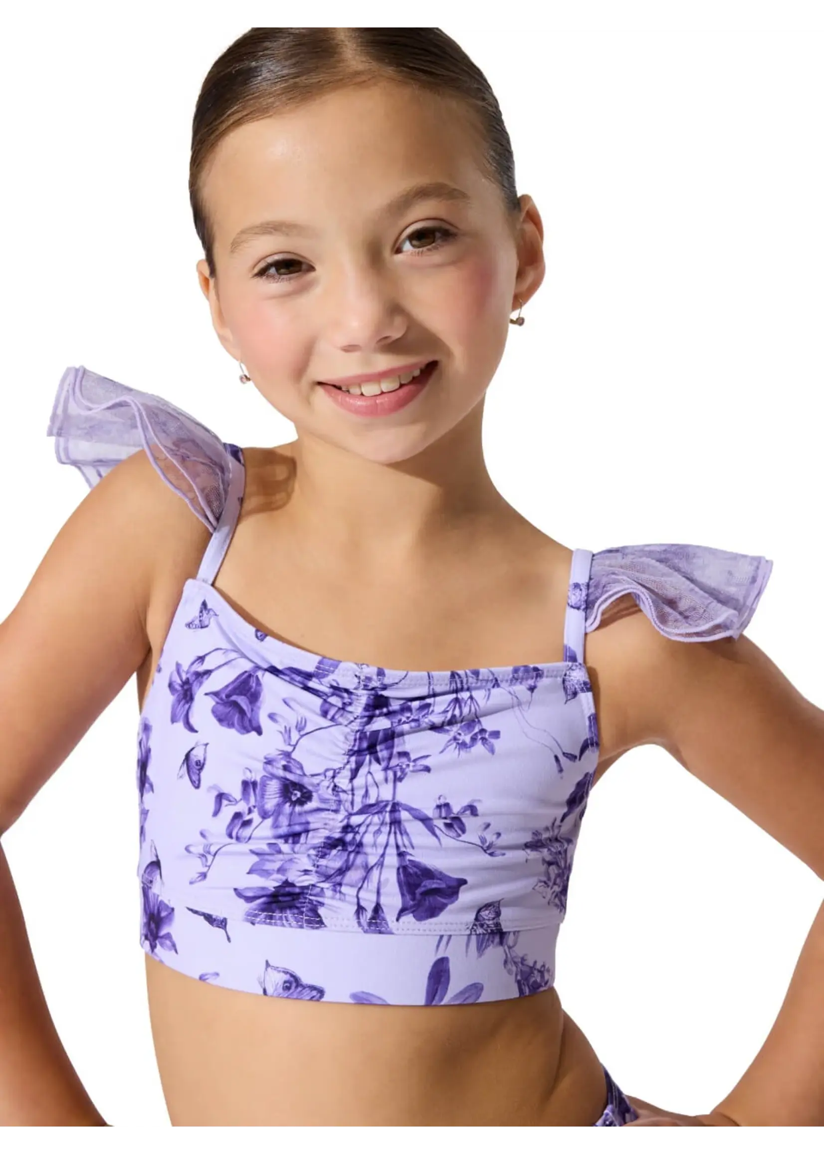CAPEZIO & BUNHEADS AF12647C FAIRY TOILE FLUTTER CAMISOLE BRA TOP