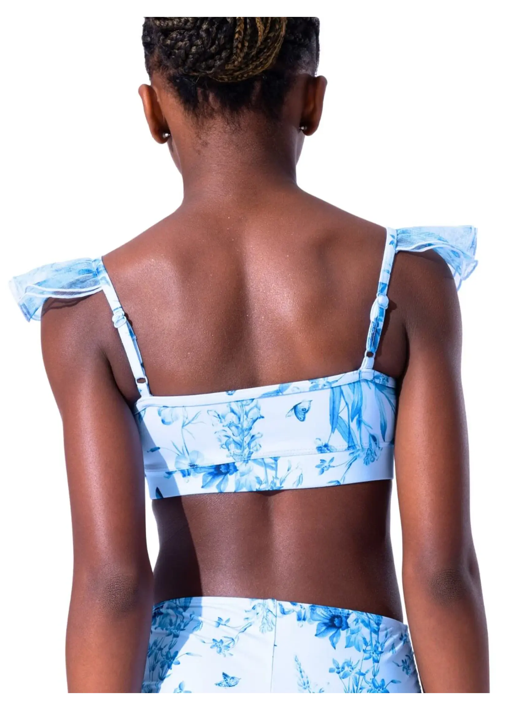 CAPEZIO & BUNHEADS AF12647C FAIRY TOILE FLUTTER CAMISOLE BRA TOP