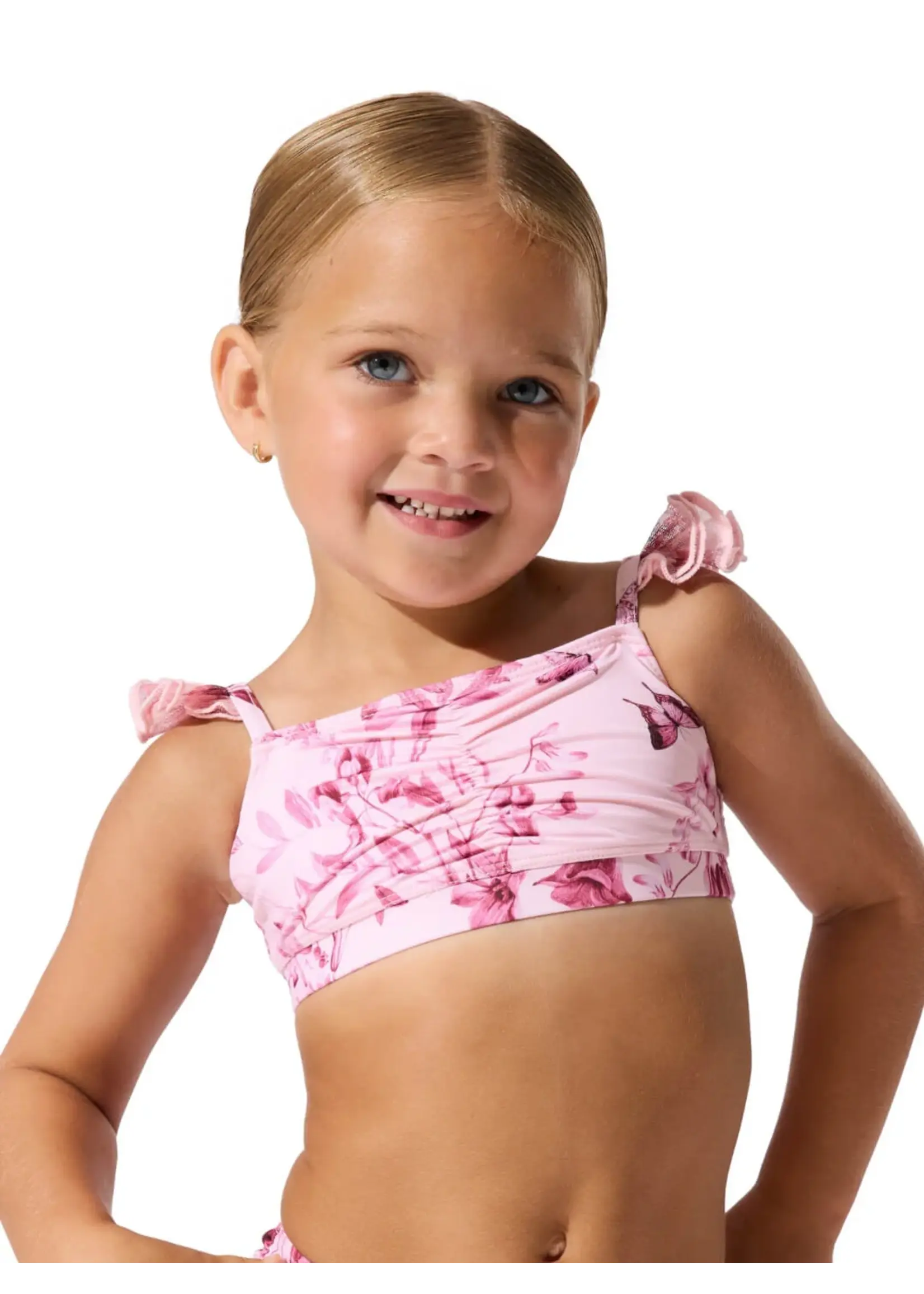 CAPEZIO & BUNHEADS AF12647C FAIRY TOILE FLUTTER CAMISOLE BRA TOP