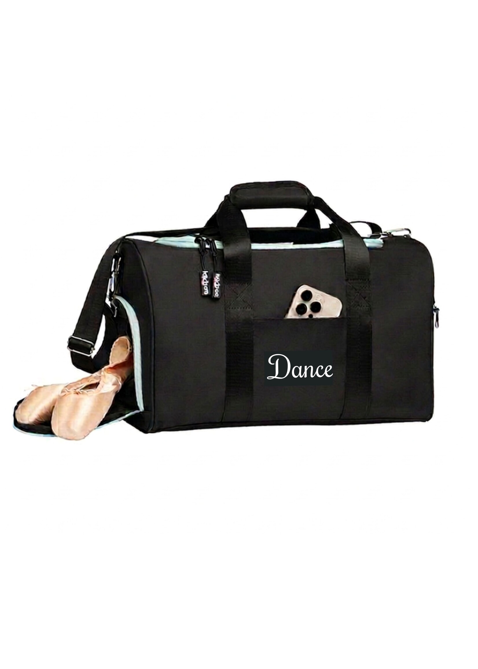 HORIZON DANCE 7740 ANGIE MINT TRIMMED GEAR DUFFEL BAG 16X10X11