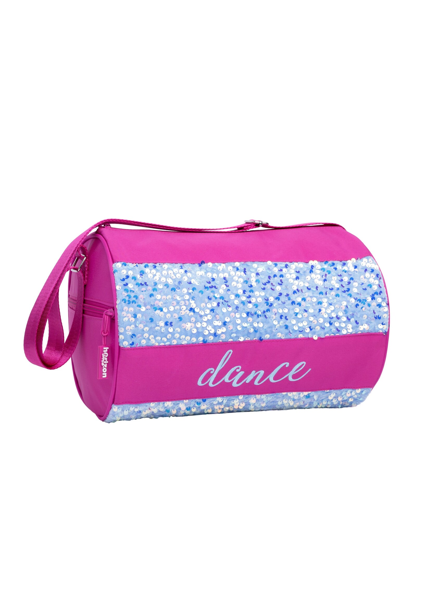 HORIZON DANCE RILEY IRIDESCENT SEQUIN PANEL DANCE ROLL DUFFEL BAG 12X8