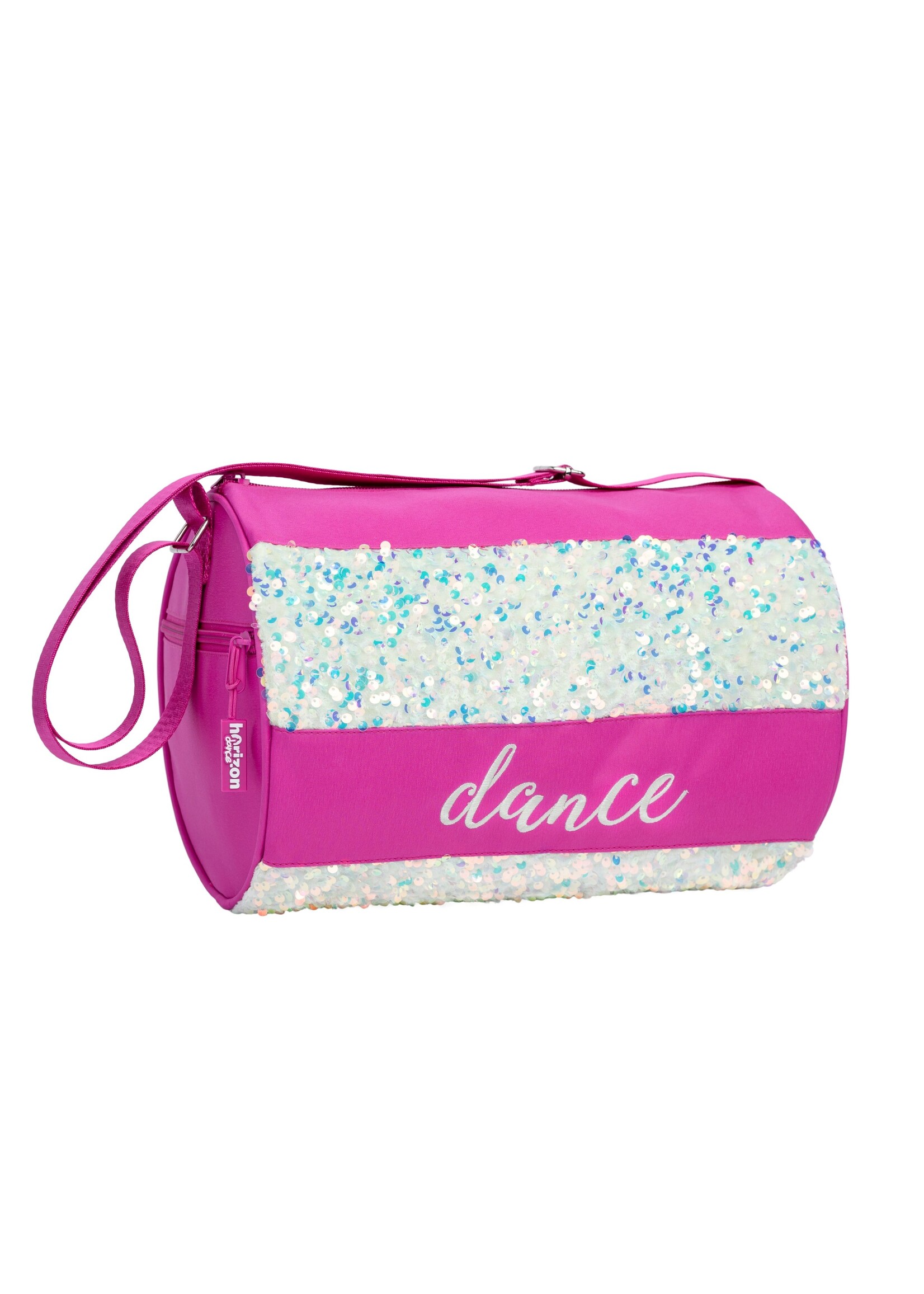 HORIZON DANCE RILEY IRIDESCENT SEQUIN PANEL DANCE ROLL DUFFEL BAG 12X8