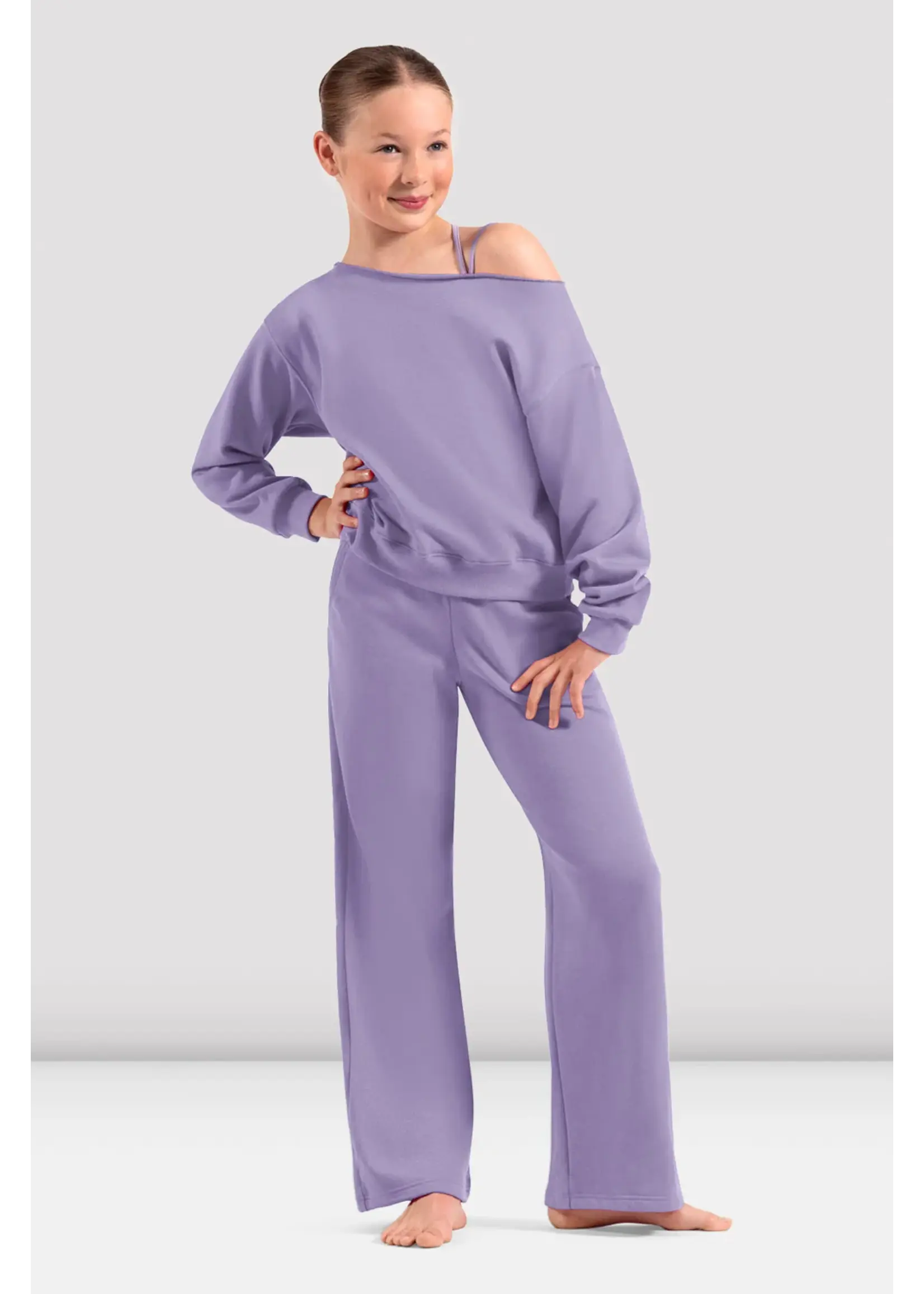 BLOCH & MIRELLA M30022C CHILD OFF THE SHOULDER SWEATSHIRT
