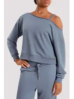BLOCH & MIRELLA M30019L ADULT OFF THE SHOULDER SWEATSHIRT