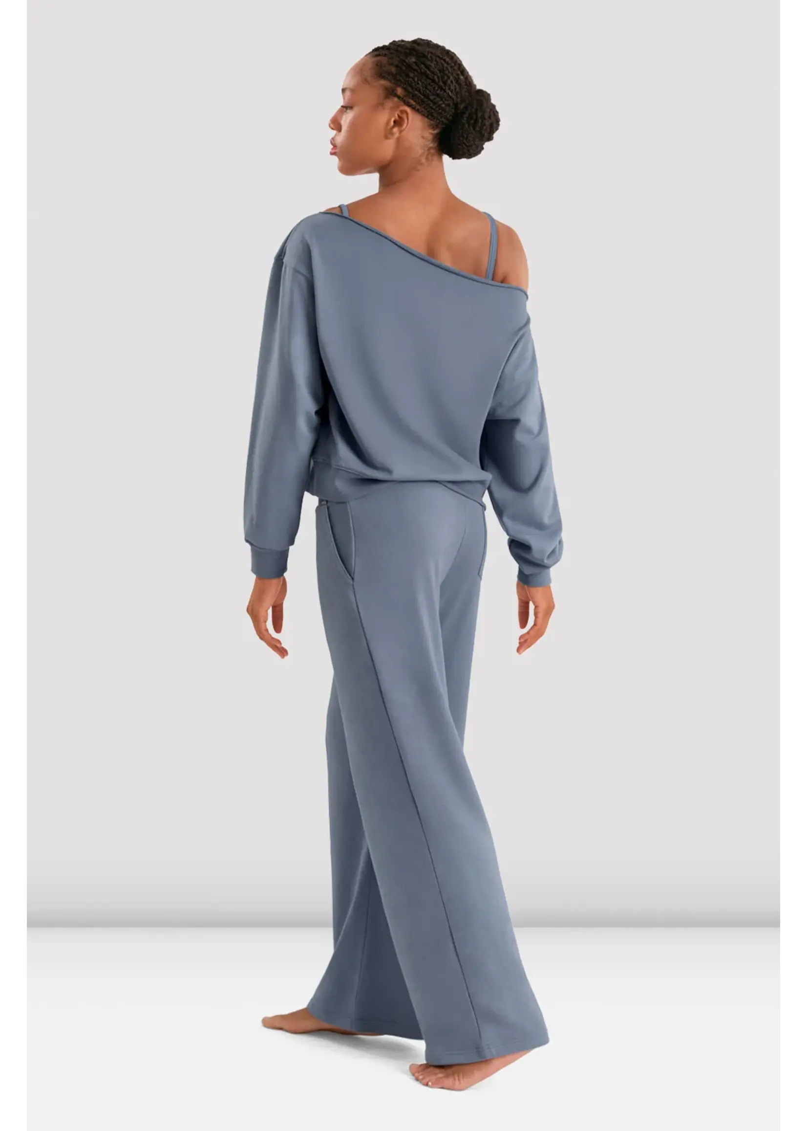 BLOCH & MIRELLA M30019L ADULT OFF THE SHOULDER SWEATSHIRT