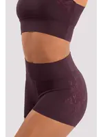 BLOCH & MIRELLA M90007L ADULT EMBROIDERED HIGH WAIST SHORTS