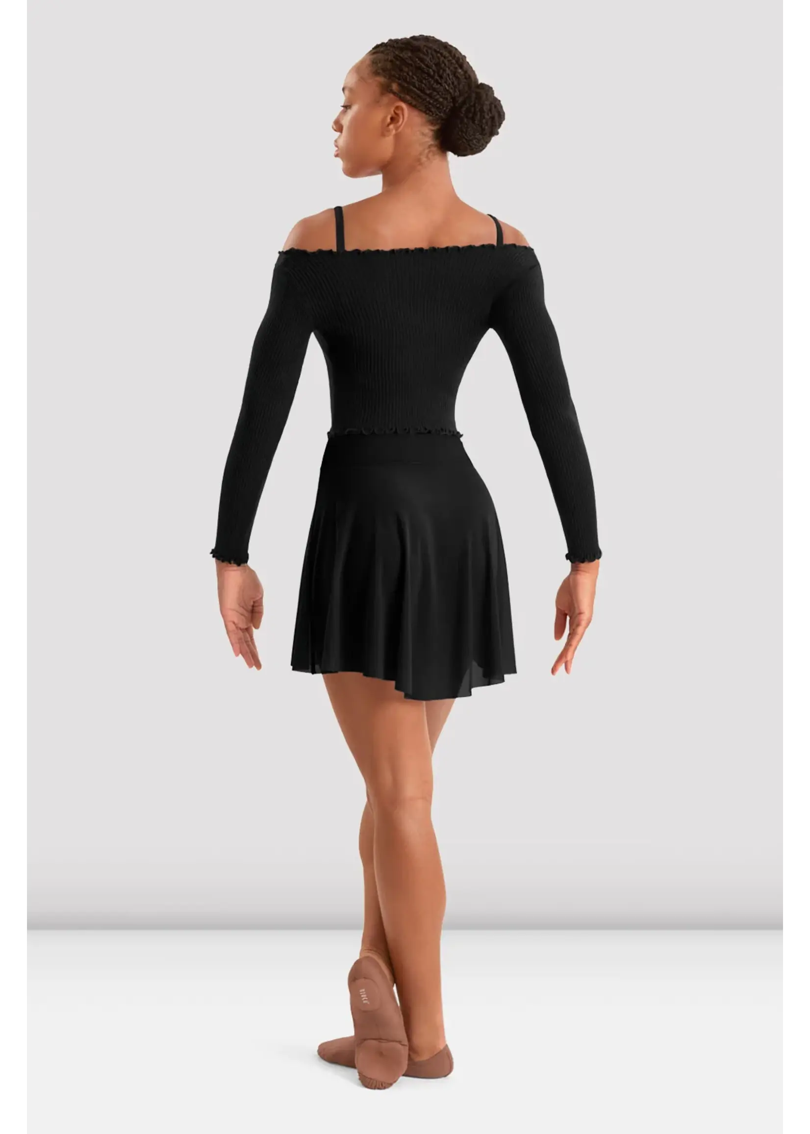 BLOCH & MIRELLA MS10005 ADULT MESH HIGH LOW PULL ON SKIRT