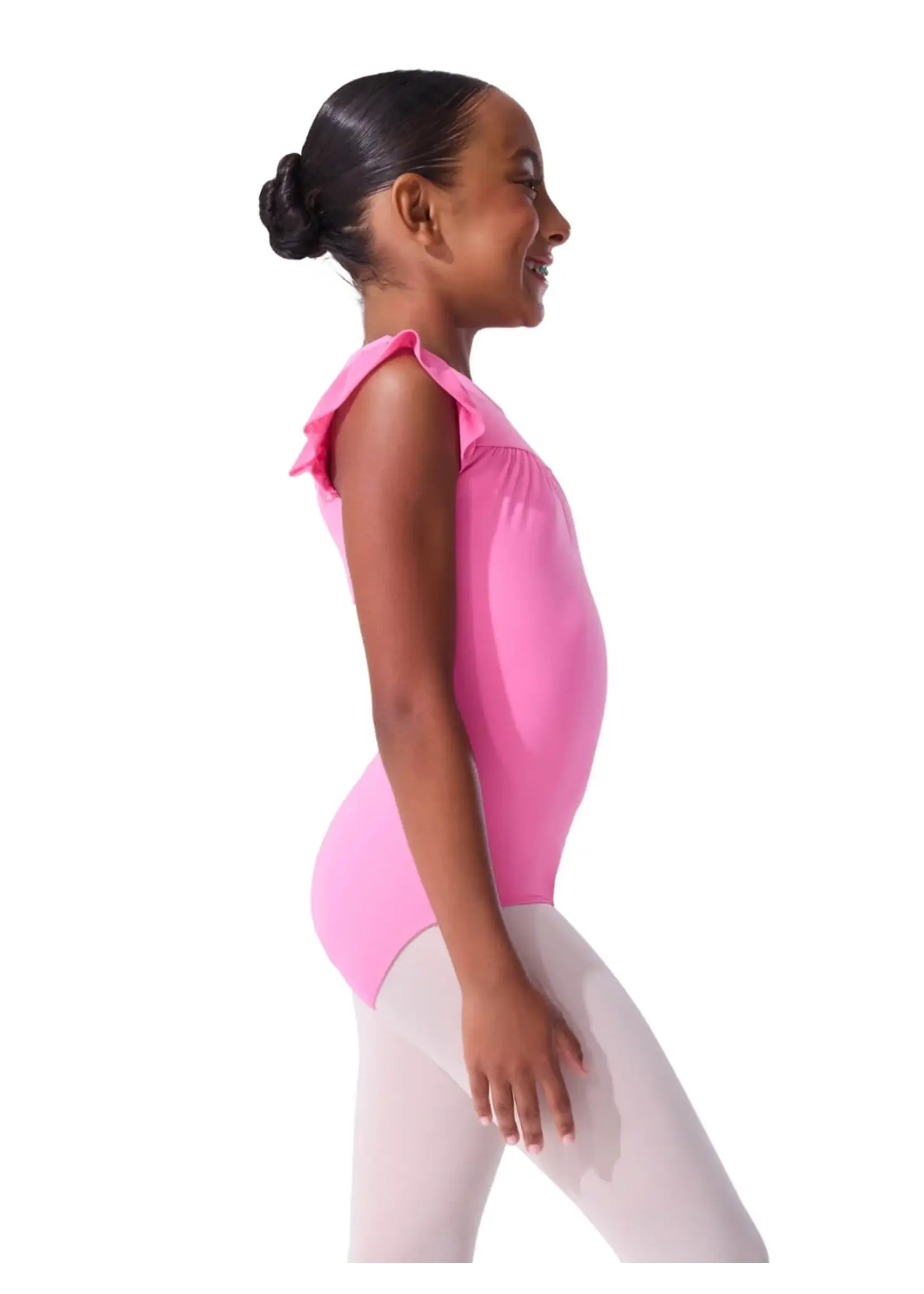 CAPEZIO & BUNHEADS ACB103C LITTLE HEARTS RUFFLE SLEEVE LEOTARD