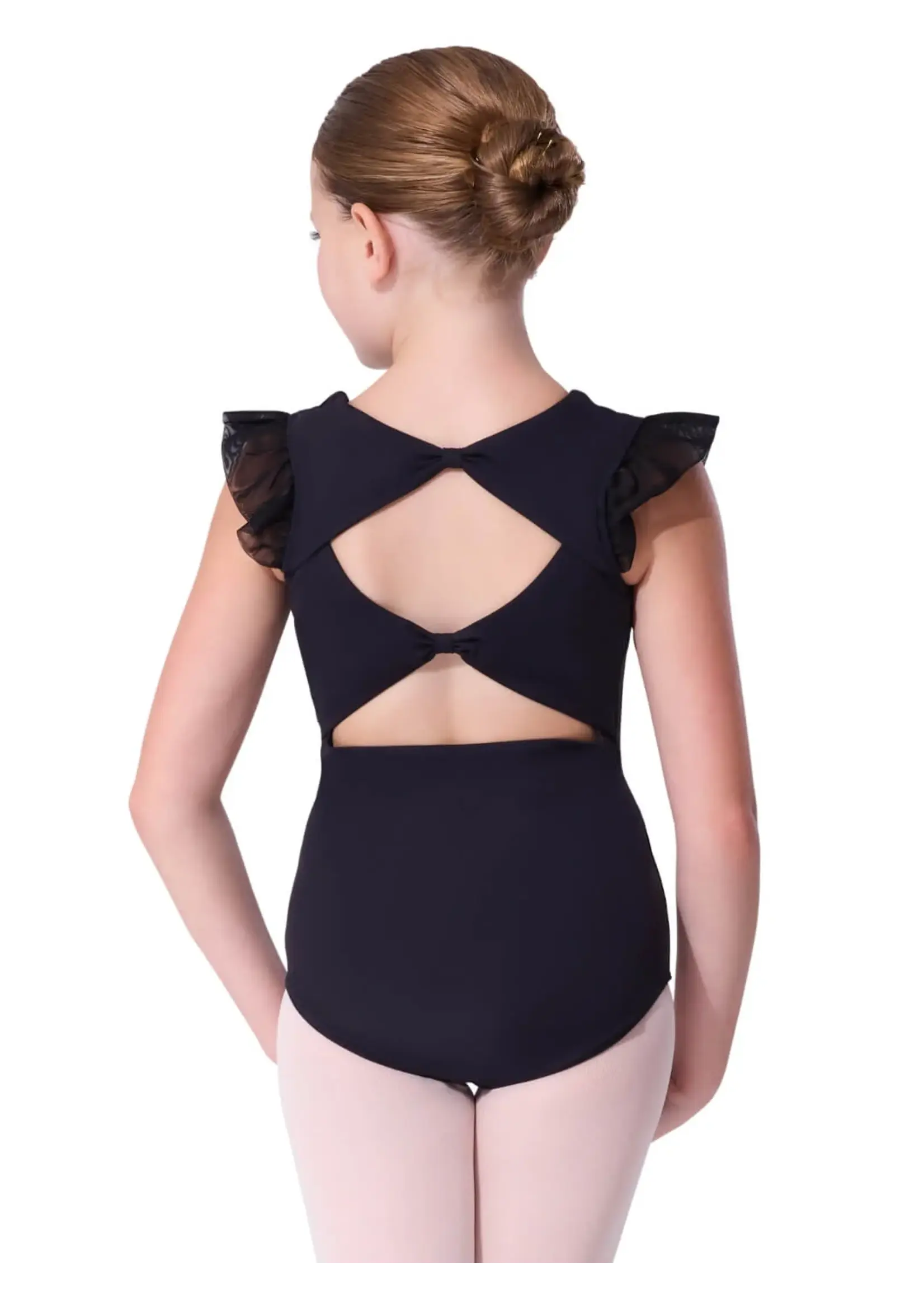CAPEZIO & BUNHEADS ACB103C LITTLE HEARTS RUFFLE SLEEVE LEOTARD