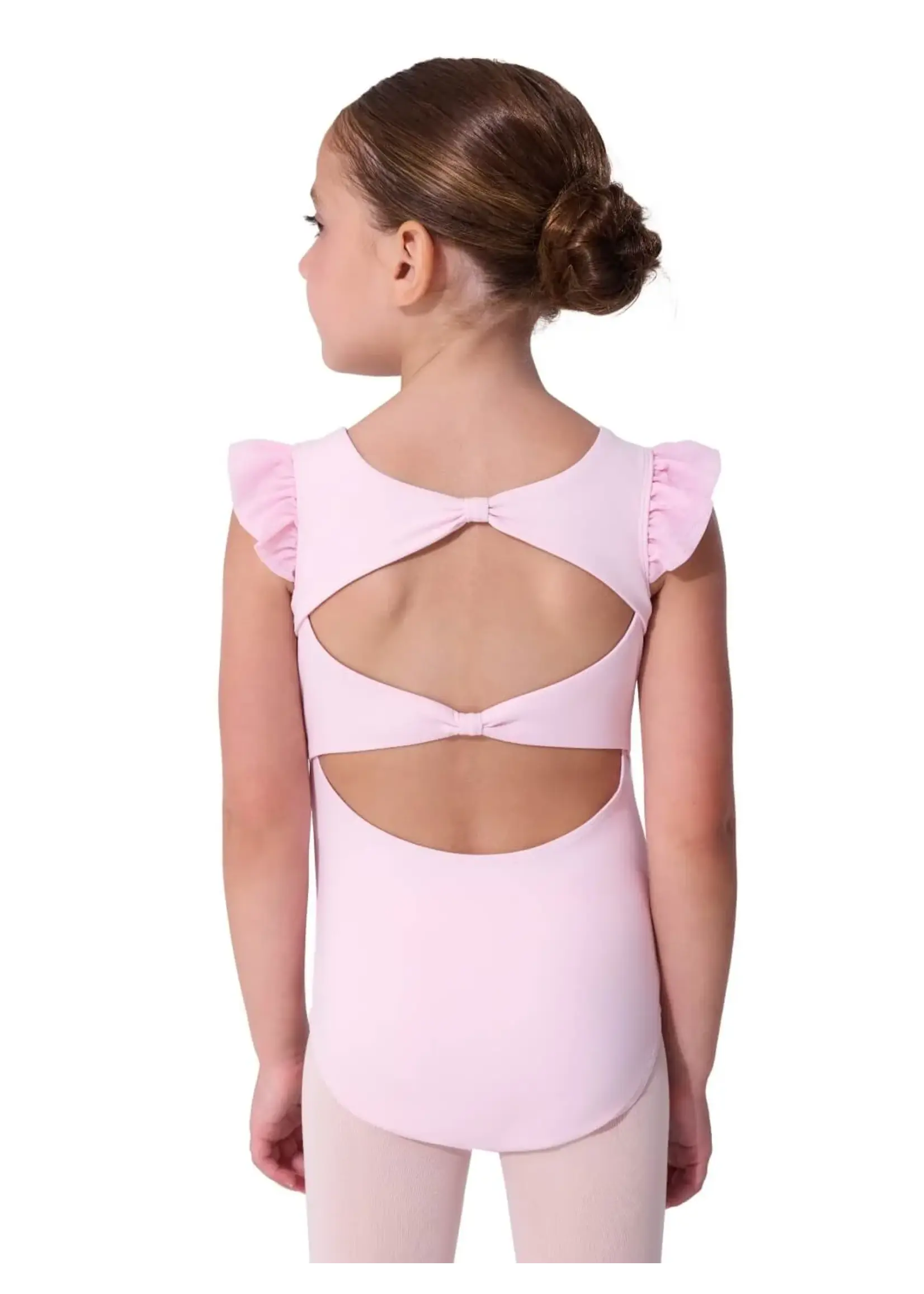 CAPEZIO & BUNHEADS ACB103C LITTLE HEARTS RUFFLE SLEEVE LEOTARD