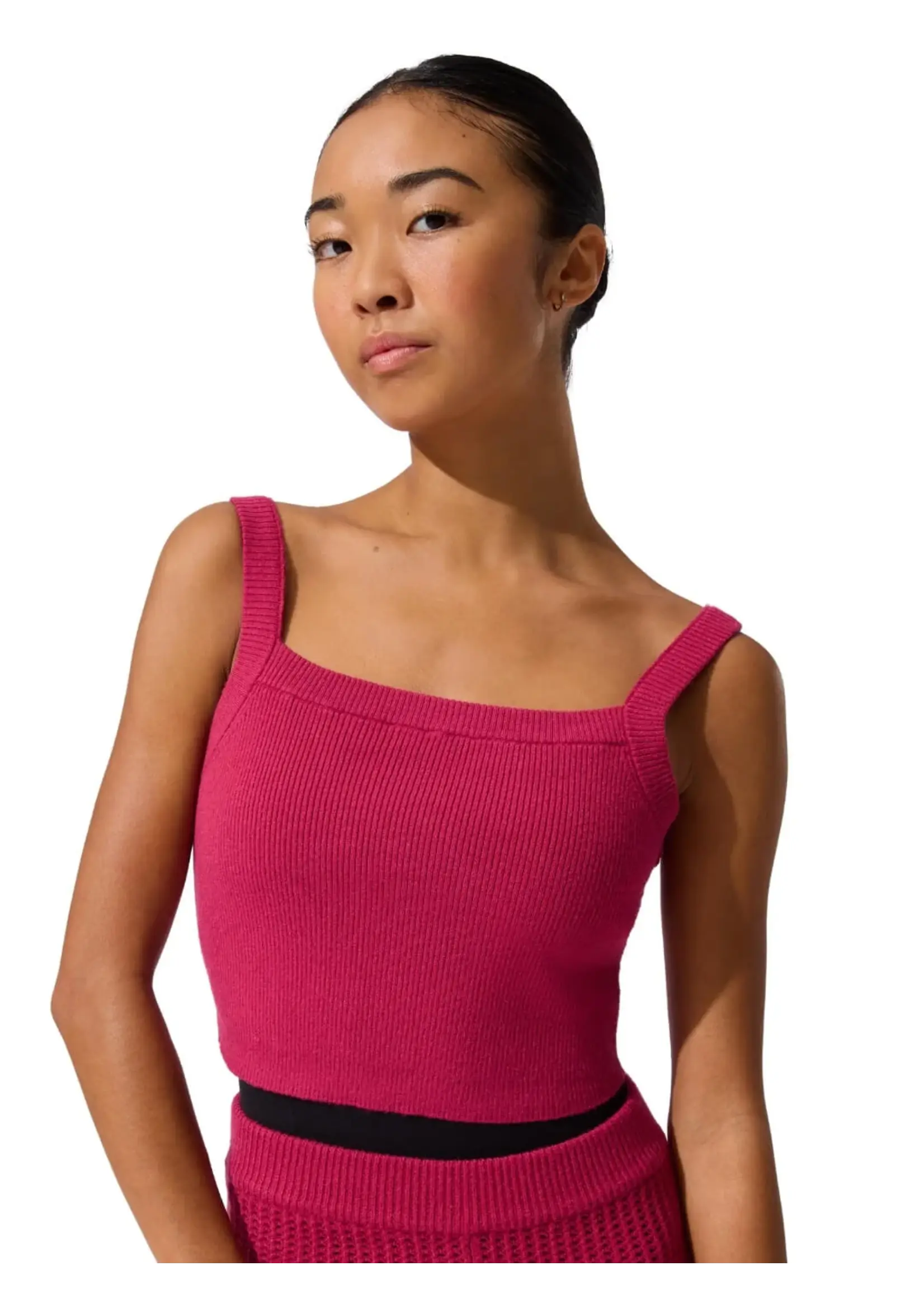 CAPEZIO & BUNHEADS ACK11010W MISE-EN-SCENE GERWIG TANK SWEATER TOP