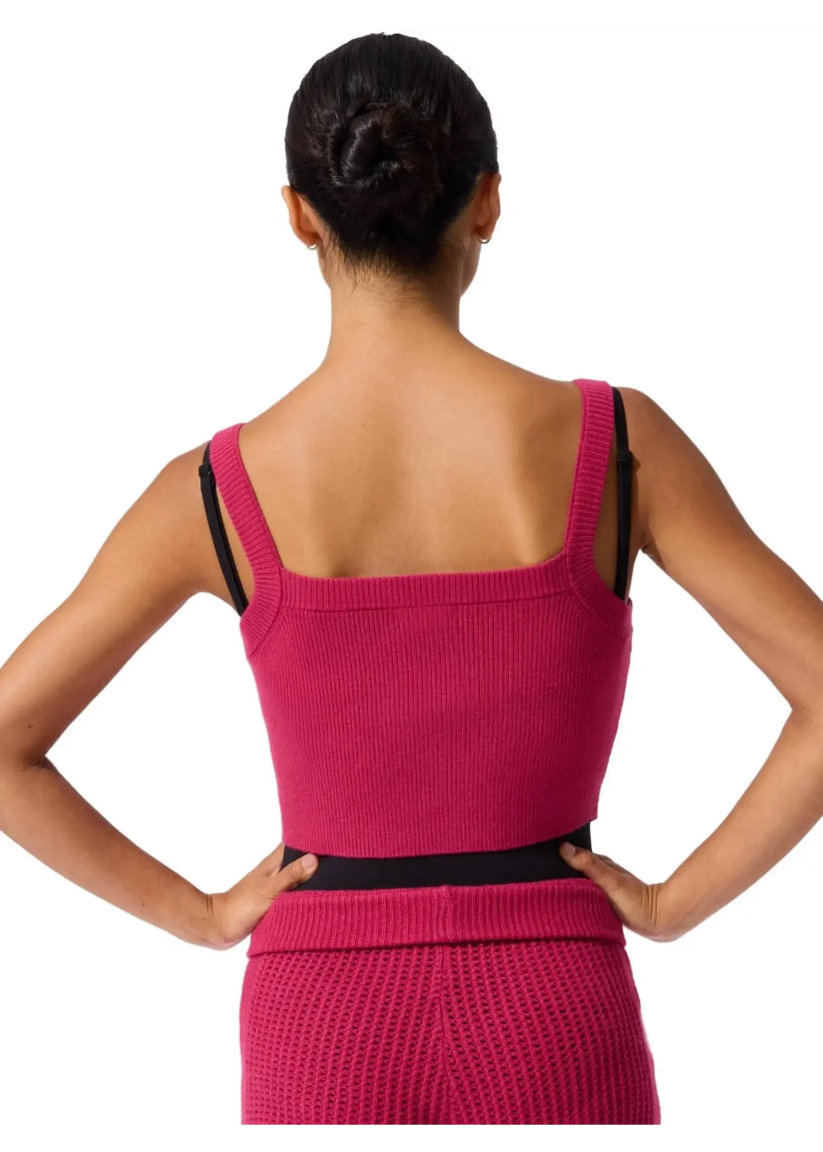 CAPEZIO & BUNHEADS ACK11010W MISE-EN-SCENE GERWIG TANK SWEATER TOP