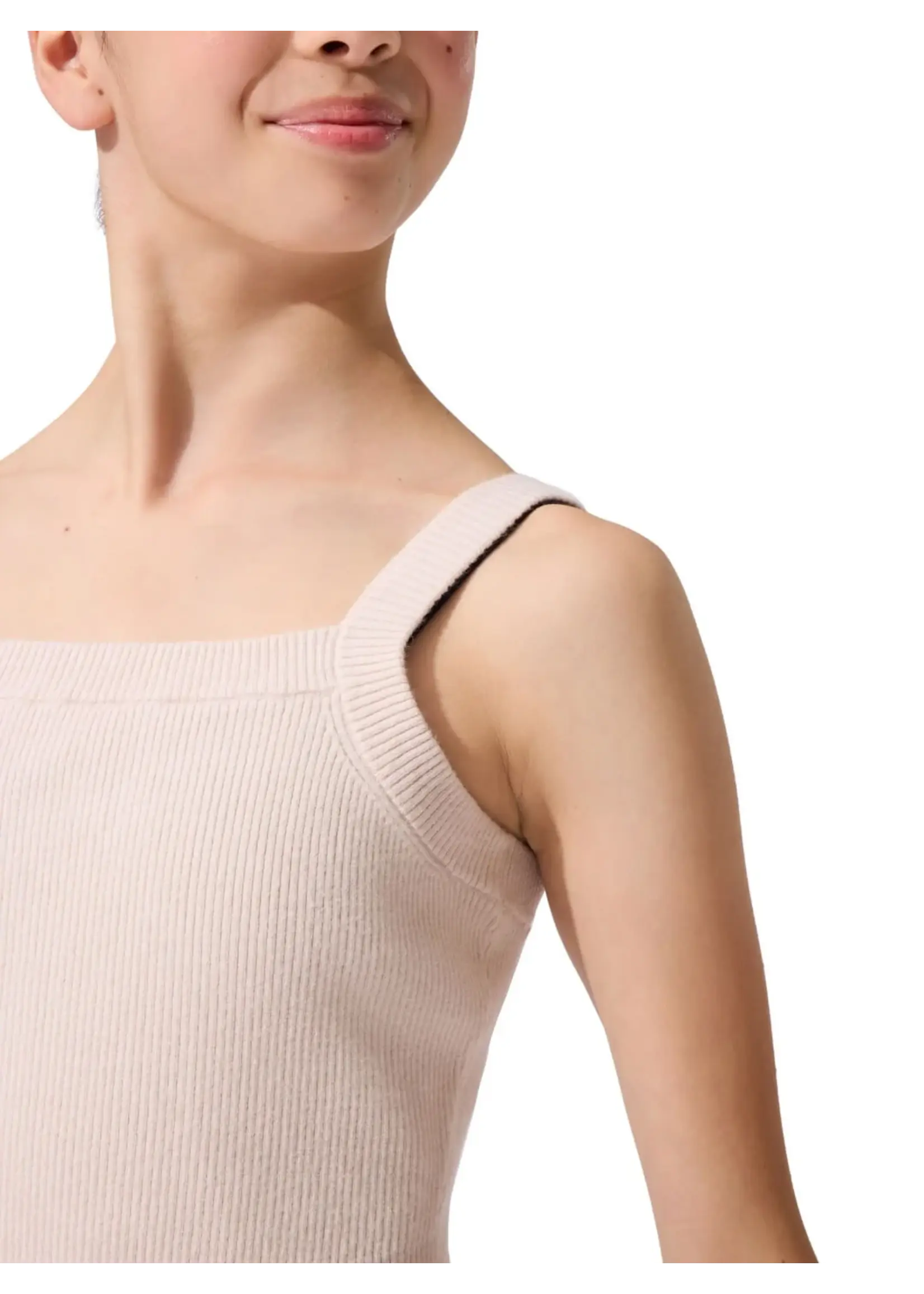 CAPEZIO & BUNHEADS ACK11010W MISE-EN-SCENE GERWIG TANK SWEATER TOP