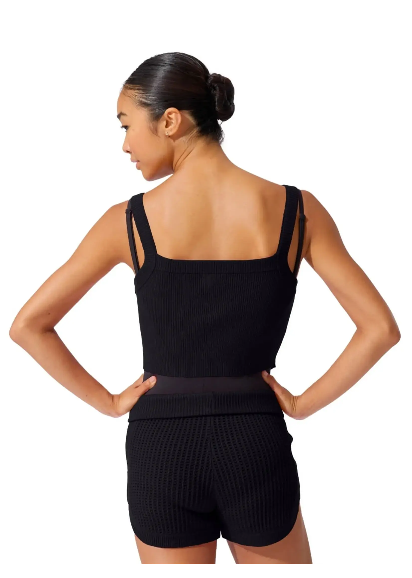 CAPEZIO & BUNHEADS ACK11010W MISE-EN-SCENE GERWIG TANK SWEATER TOP