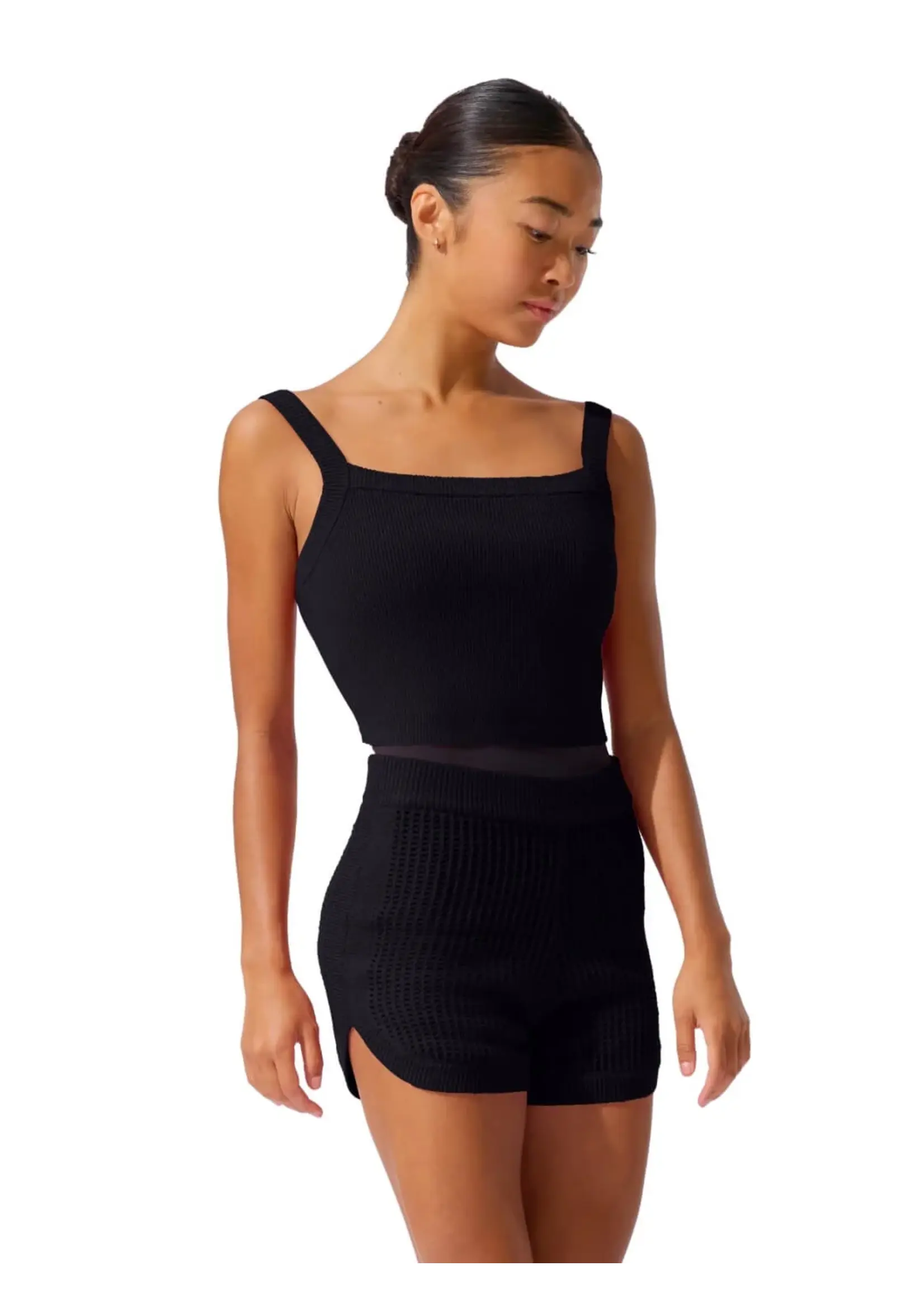 CAPEZIO & BUNHEADS ACK11010W MISE-EN-SCENE GERWIG TANK SWEATER TOP