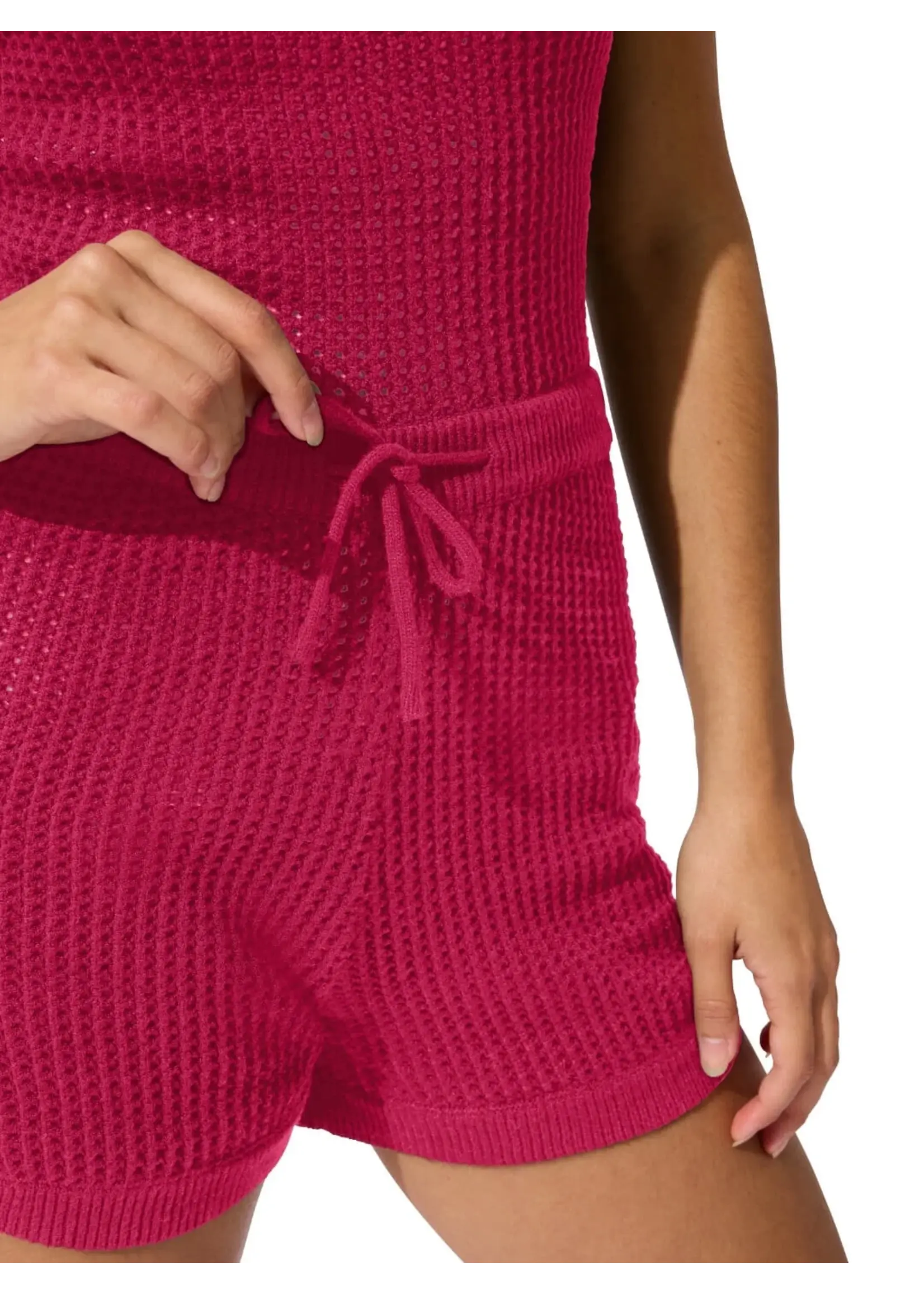 CAPEZIO & BUNHEADS ACK11011W MISE-EN-SCENE BURTON POINTELLE STITCH JUMPER