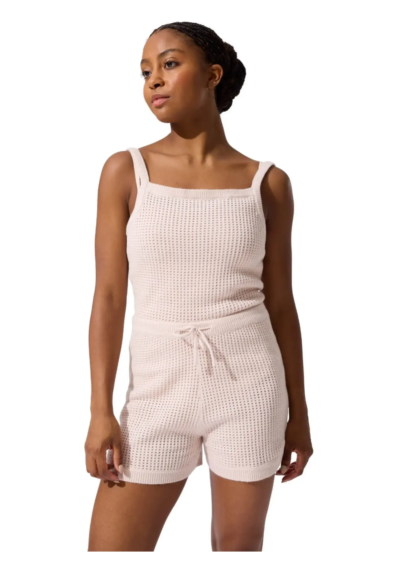 CAPEZIO & BUNHEADS ACK11011W MISE-EN-SCENE BURTON POINTELLE STITCH JUMPER