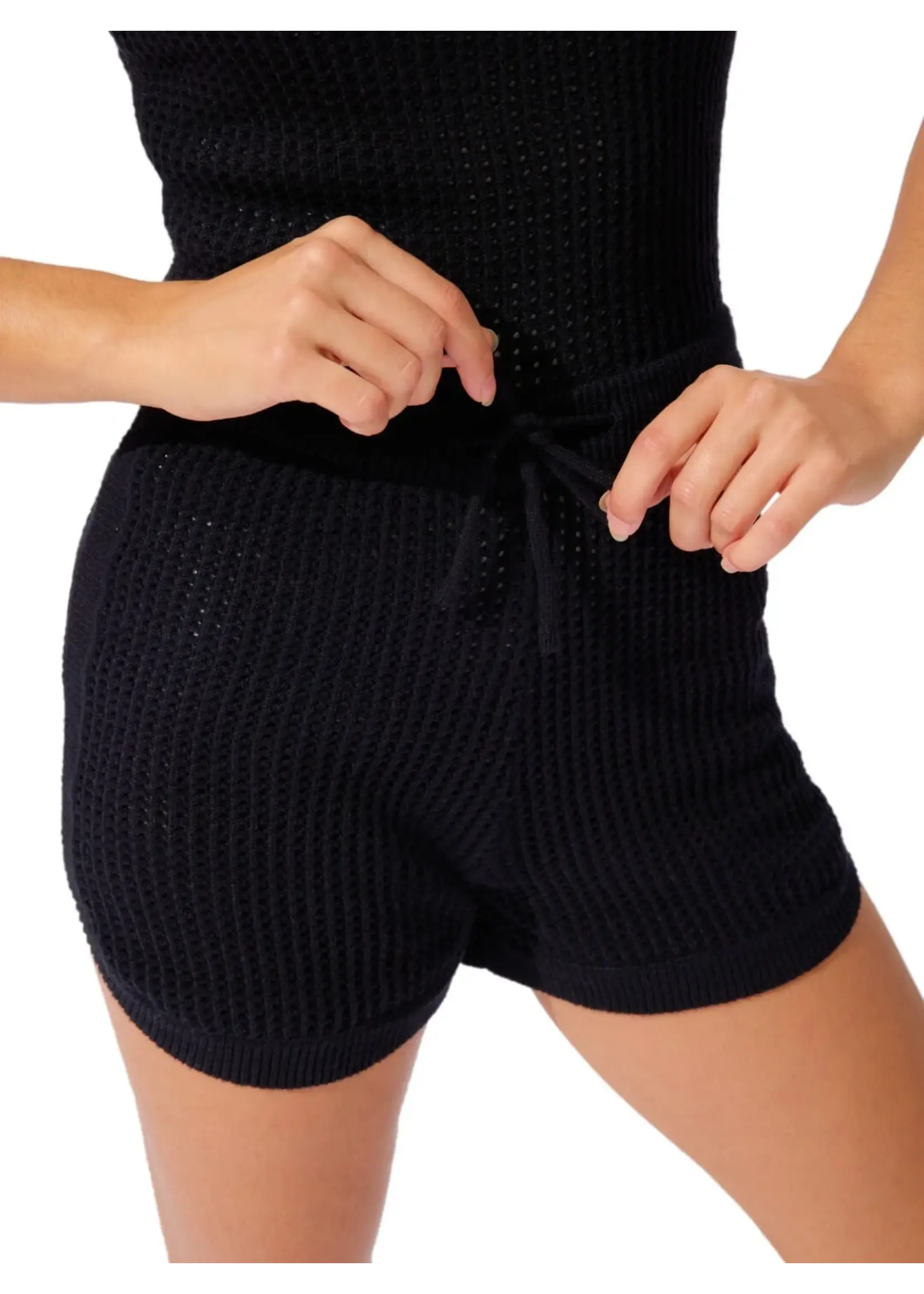 CAPEZIO & BUNHEADS ACK11011W MISE-EN-SCENE BURTON POINTELLE STITCH JUMPER