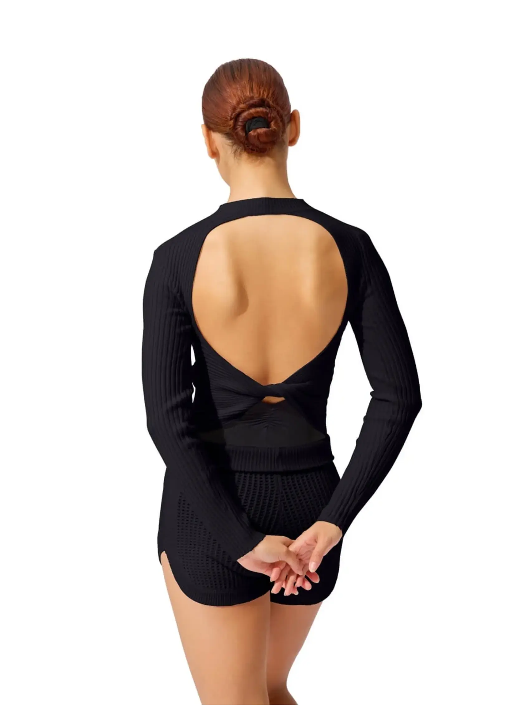 CAPEZIO & BUNHEADS ACK11012W MISE-EN-SCENE COPPOLA LONG SLEEVE SWEATER