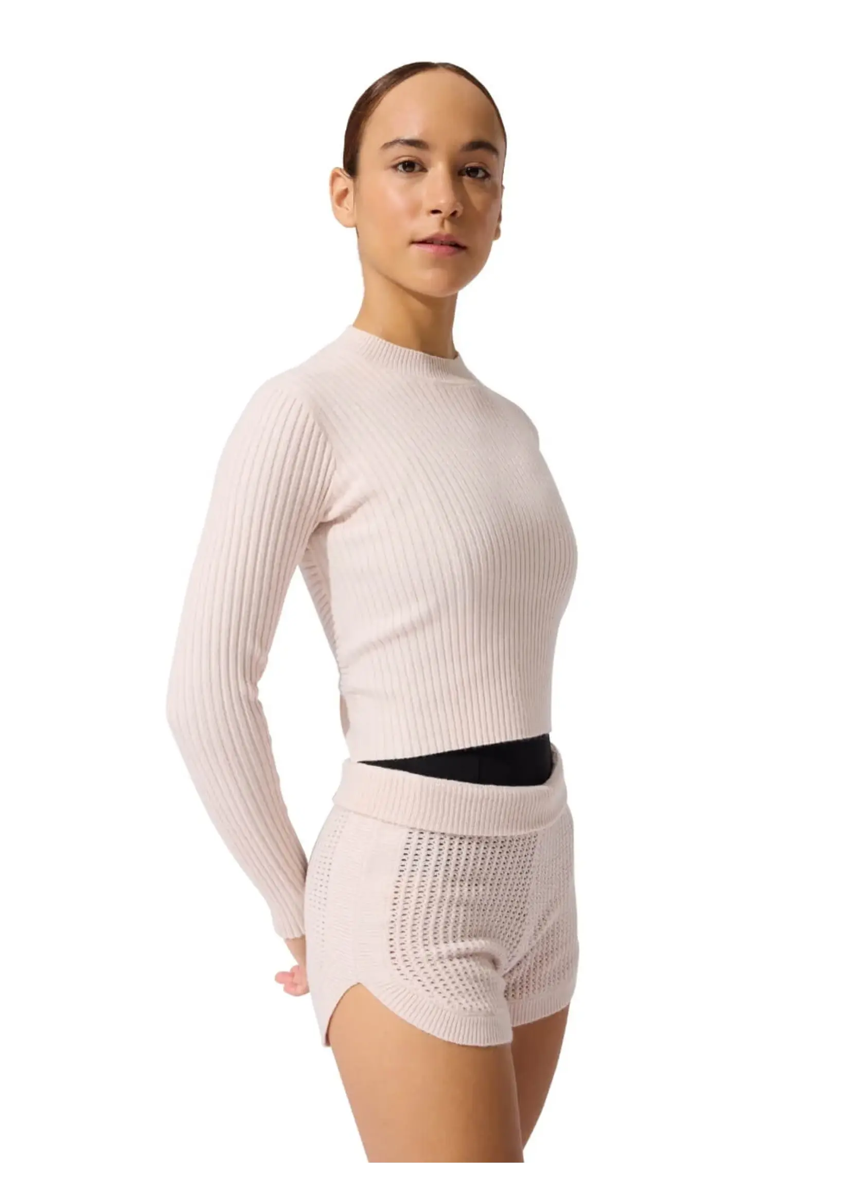 CAPEZIO & BUNHEADS ACK11012W MISE-EN-SCENE COPPOLA LONG SLEEVE SWEATER
