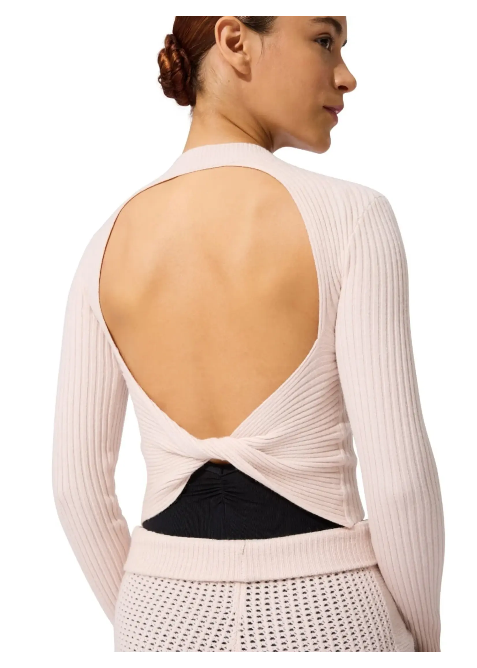 CAPEZIO & BUNHEADS ACK11012W MISE-EN-SCENE COPPOLA LONG SLEEVE SWEATER